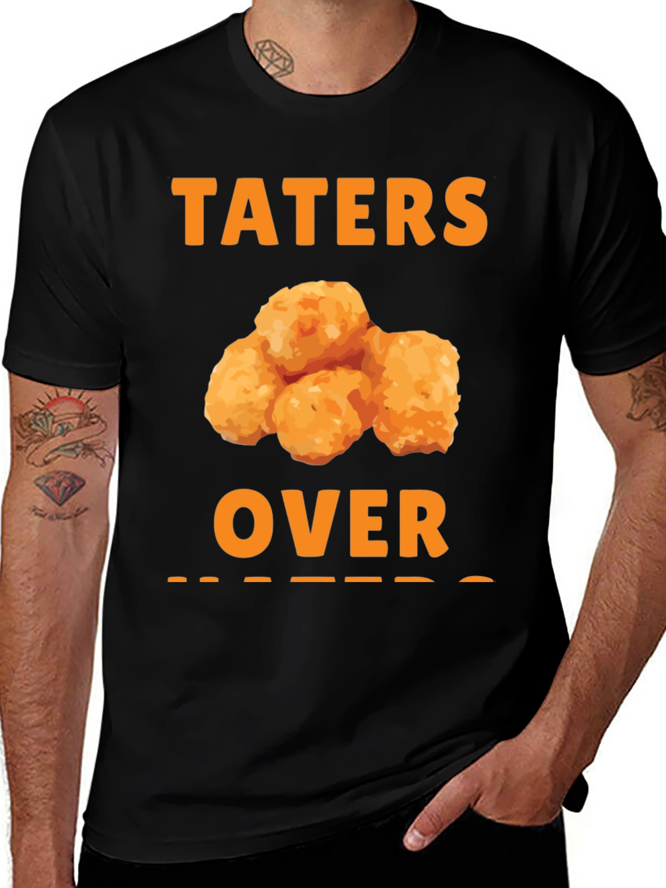 Taters Over Haters T-Shirt - Novelty Foodie Tee