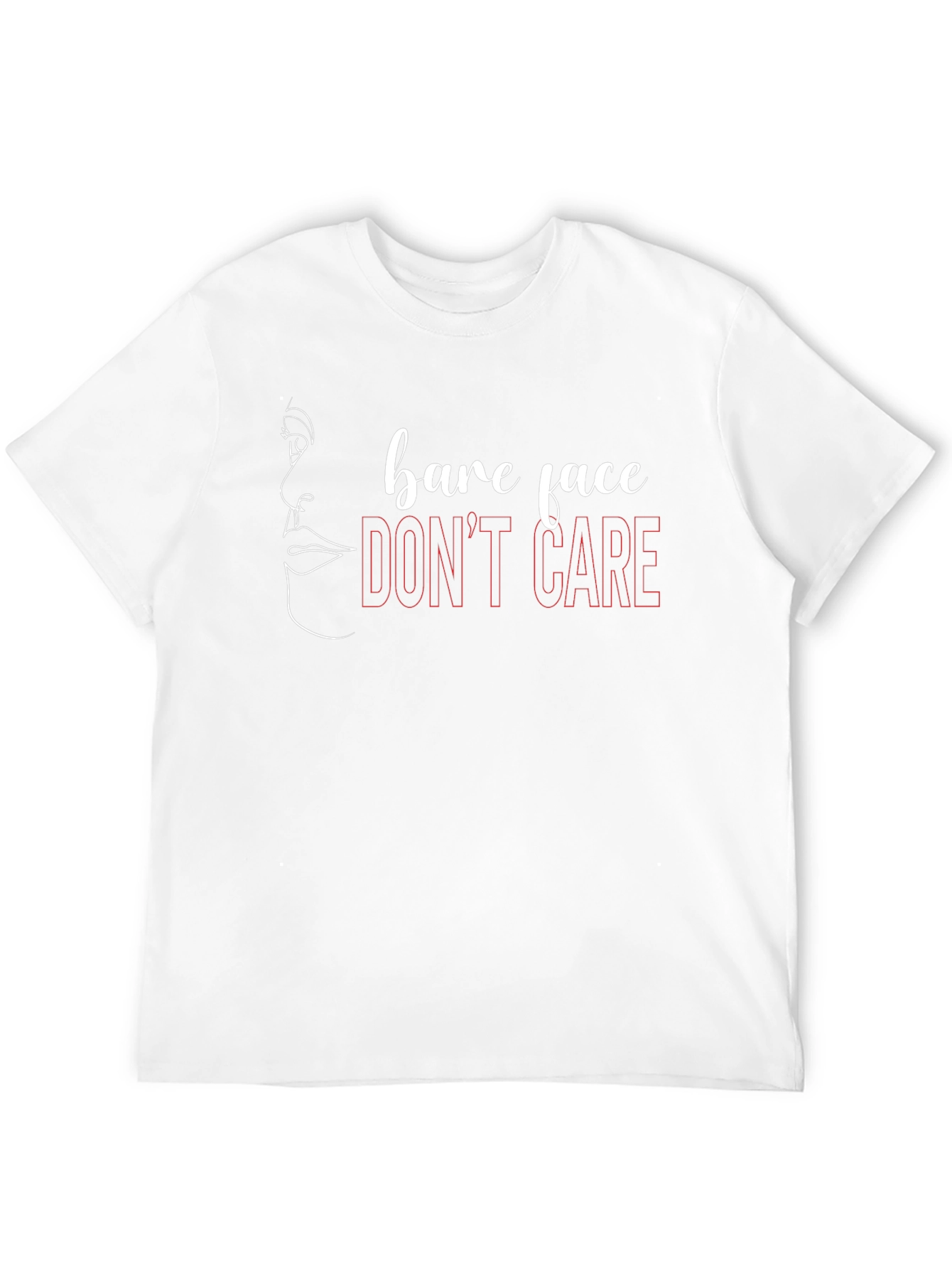 Bare Face Dont Care Graphic Tee
