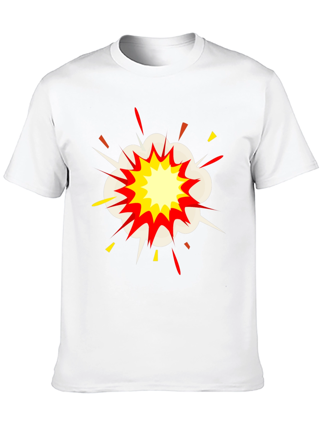 Comic Explosion Graphic Black T-Shirt