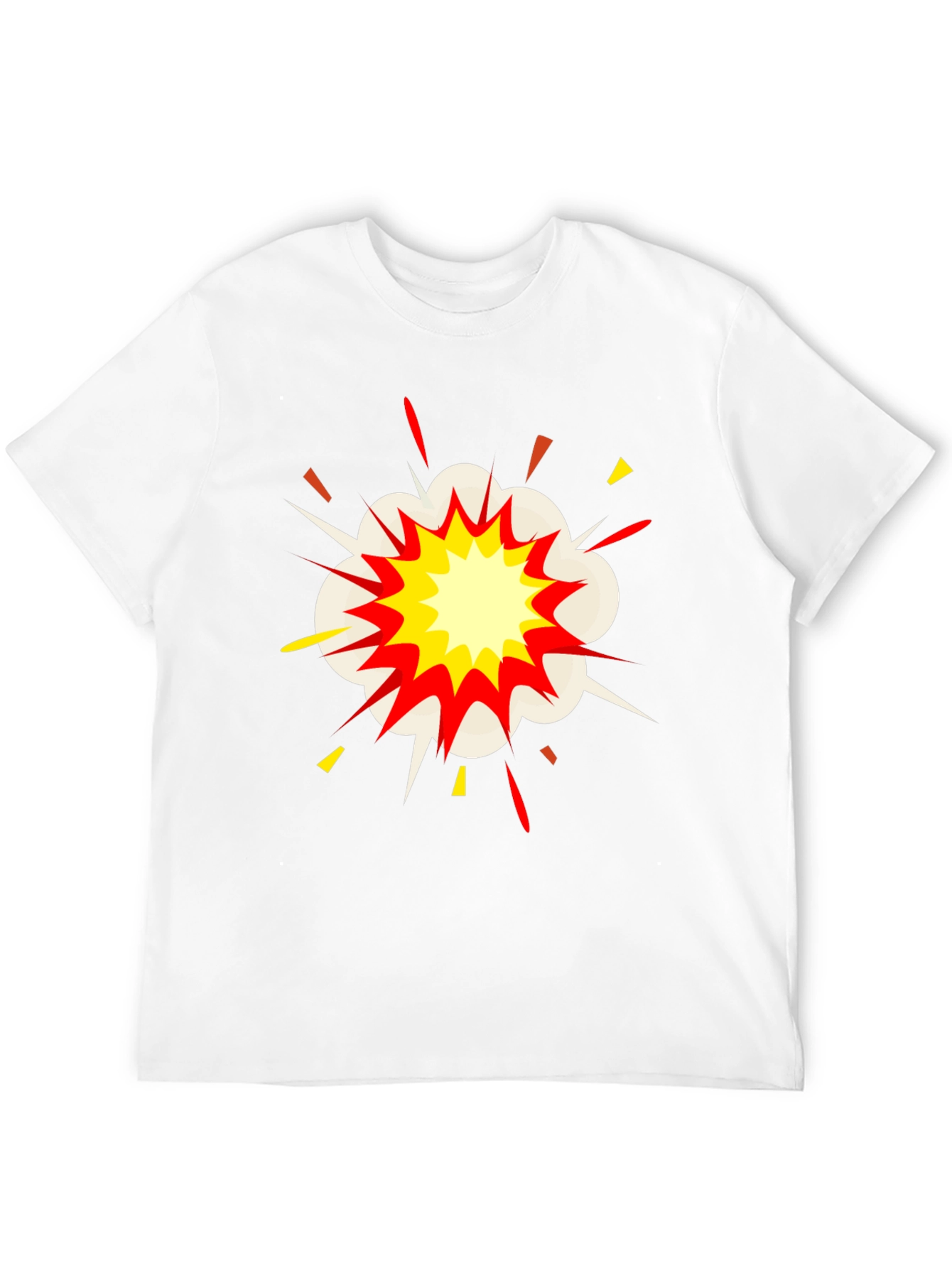 Comic Explosion Graphic Black T-Shirt