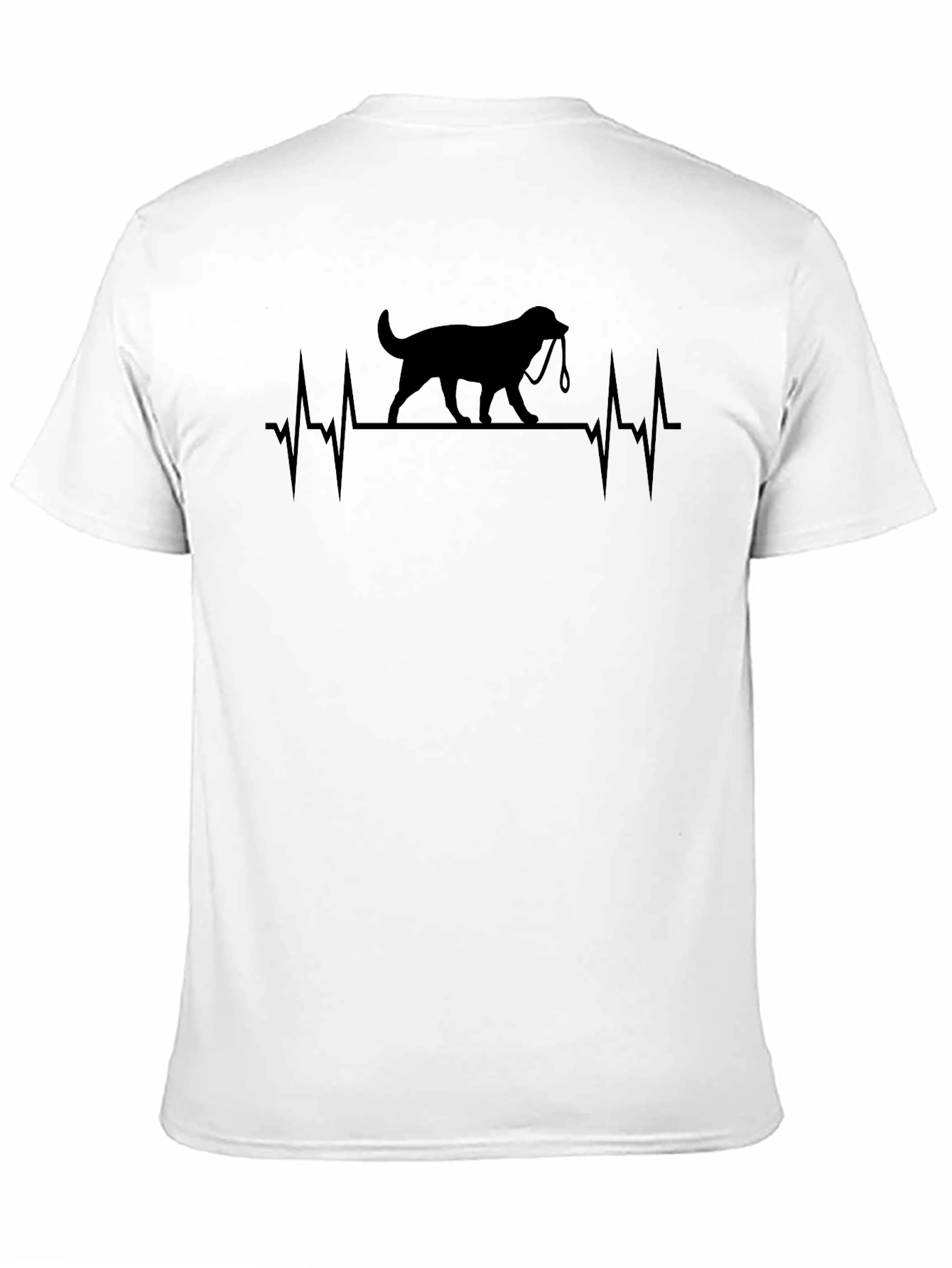 Dog Heartbeat T-Shirt - Black