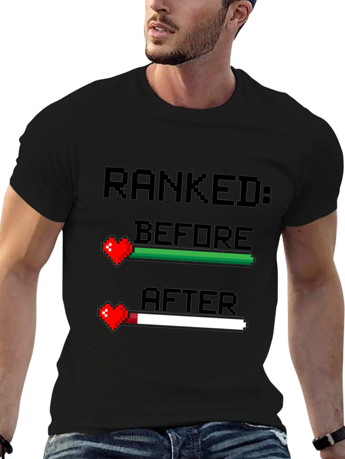 Ranked Before and After Gamer T-Shirt