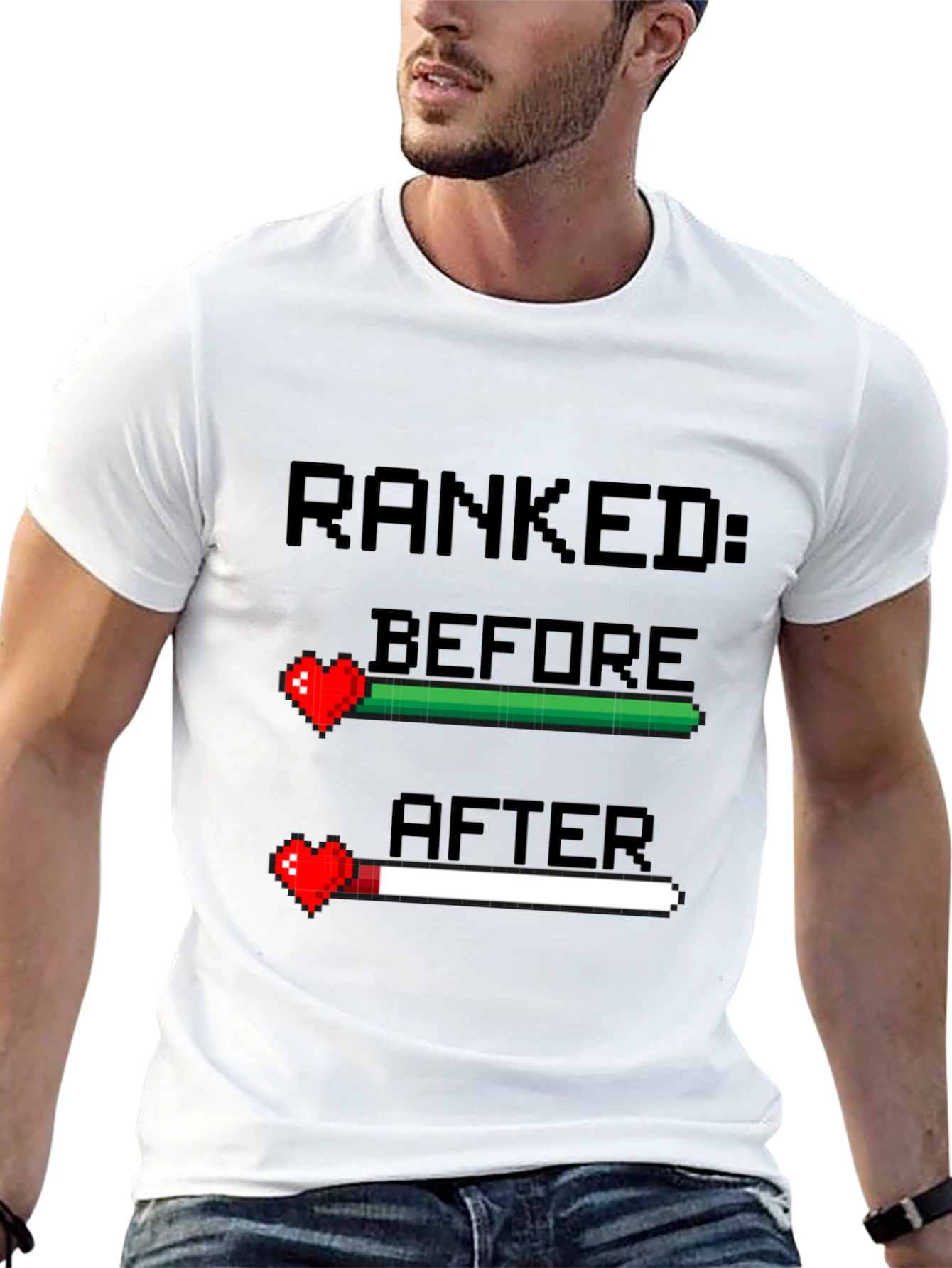Ranked Before and After Gamer T-Shirt