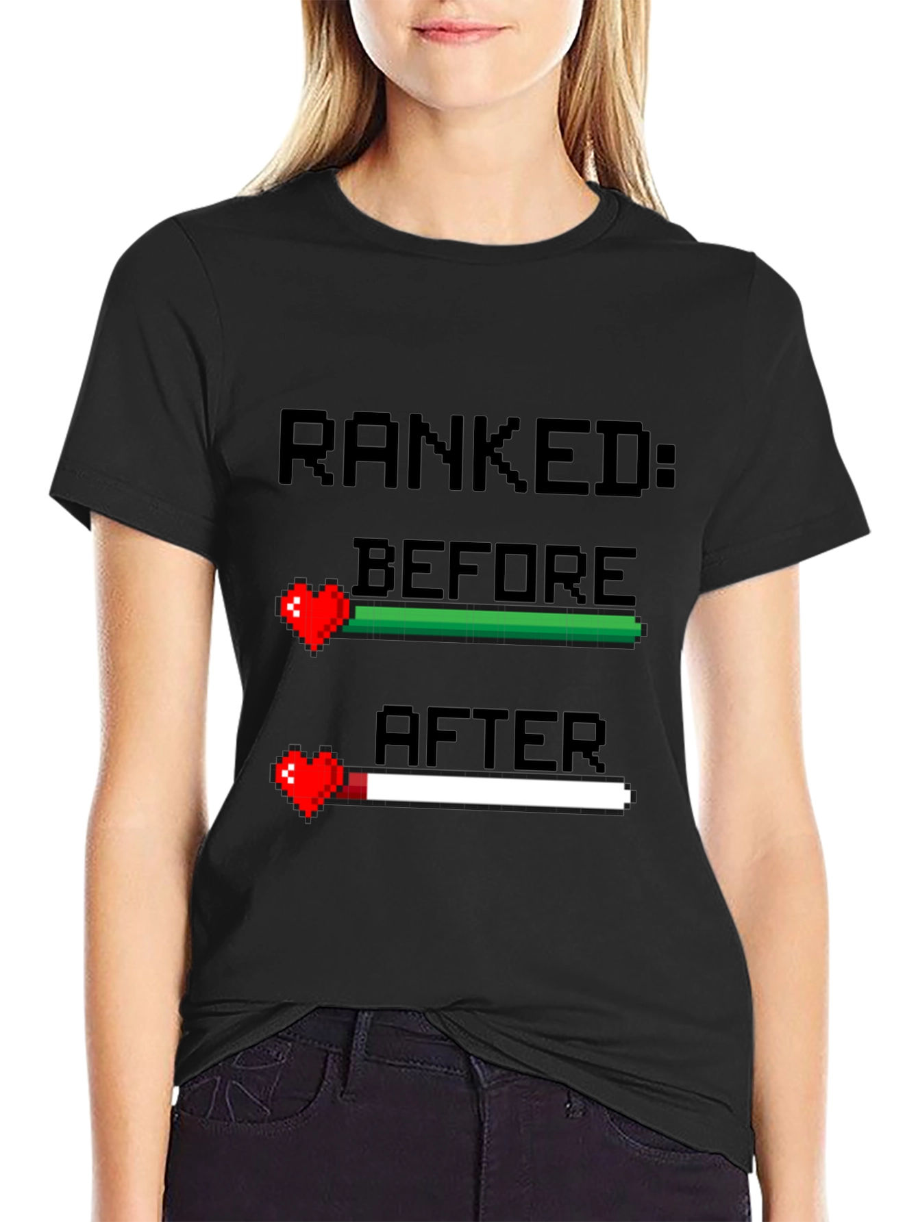Ranked Before and After Gamer T-Shirt