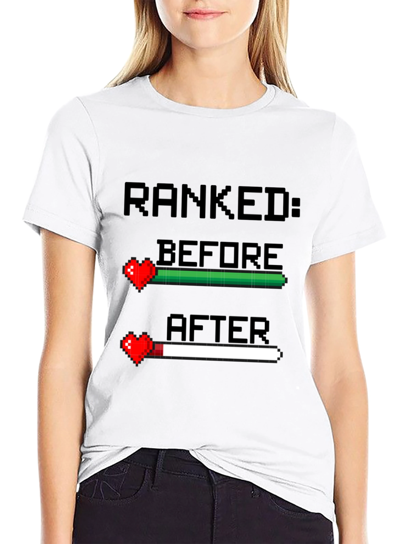 Ranked Before and After Gamer T-Shirt