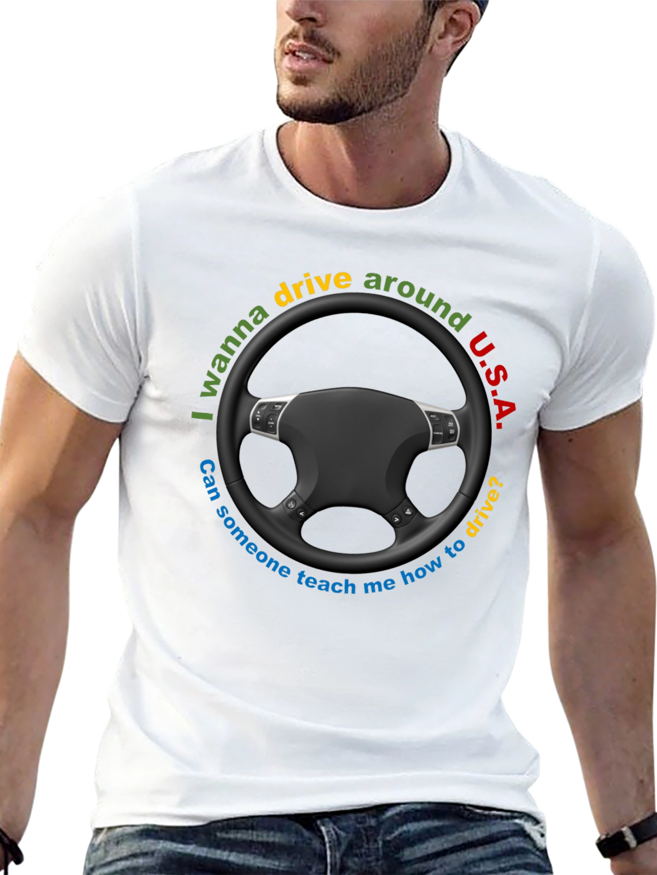 Drive Around U.S.A. Graphic T-Shirt