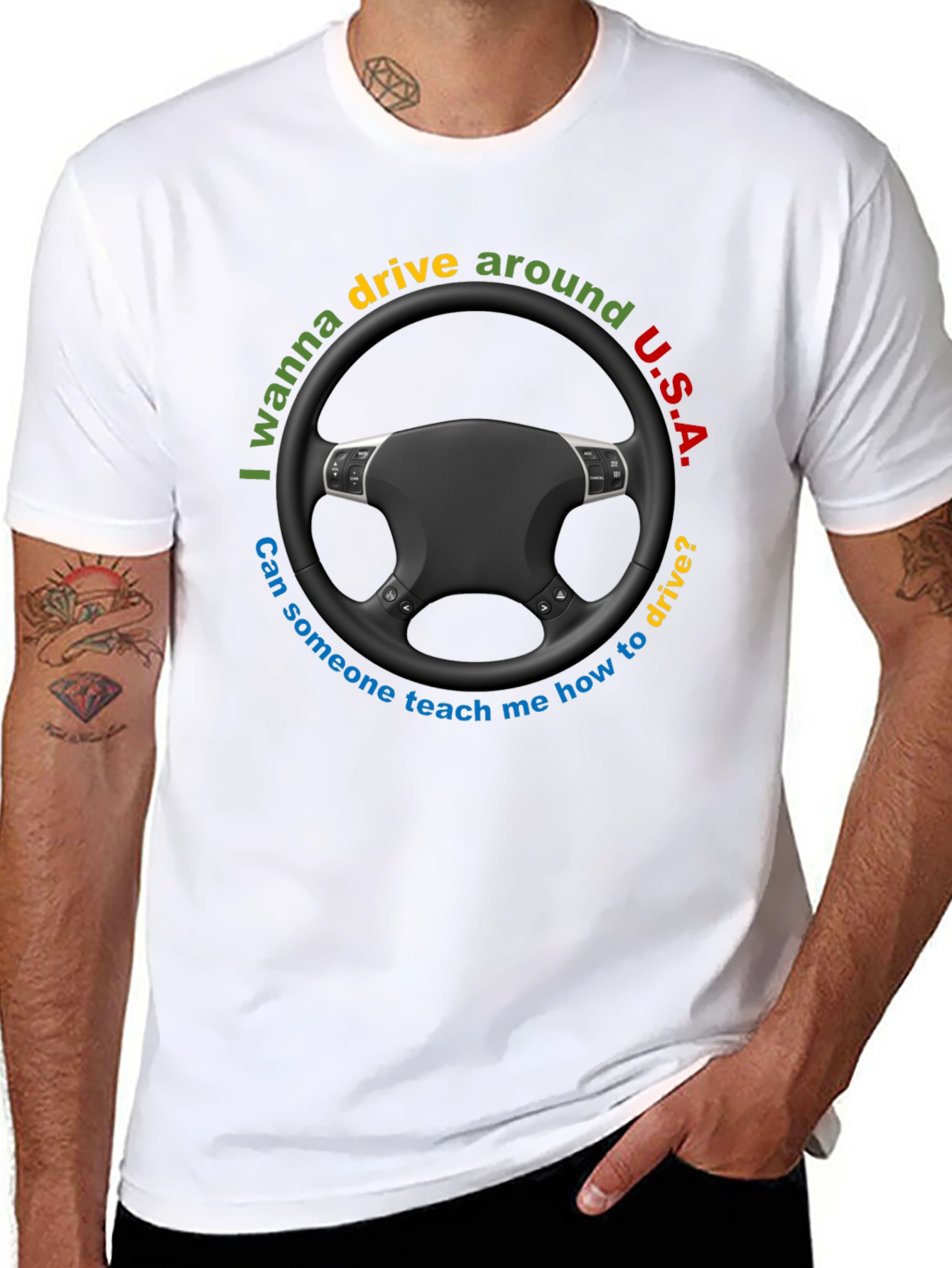 Drive Around U.S.A. Graphic T-Shirt