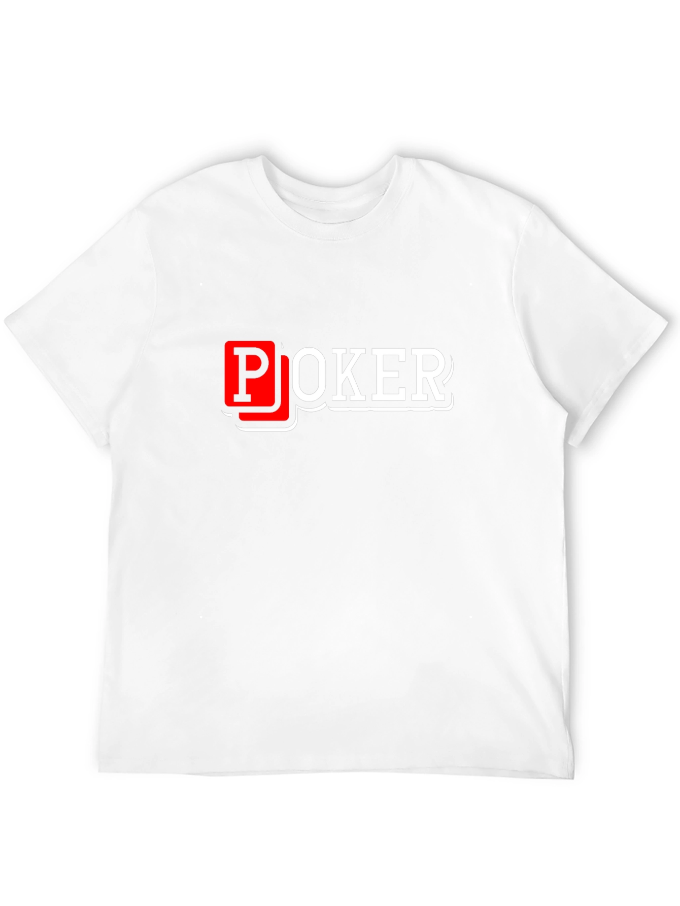 Poker Graphic T-Shirt - Black Cotton Blend