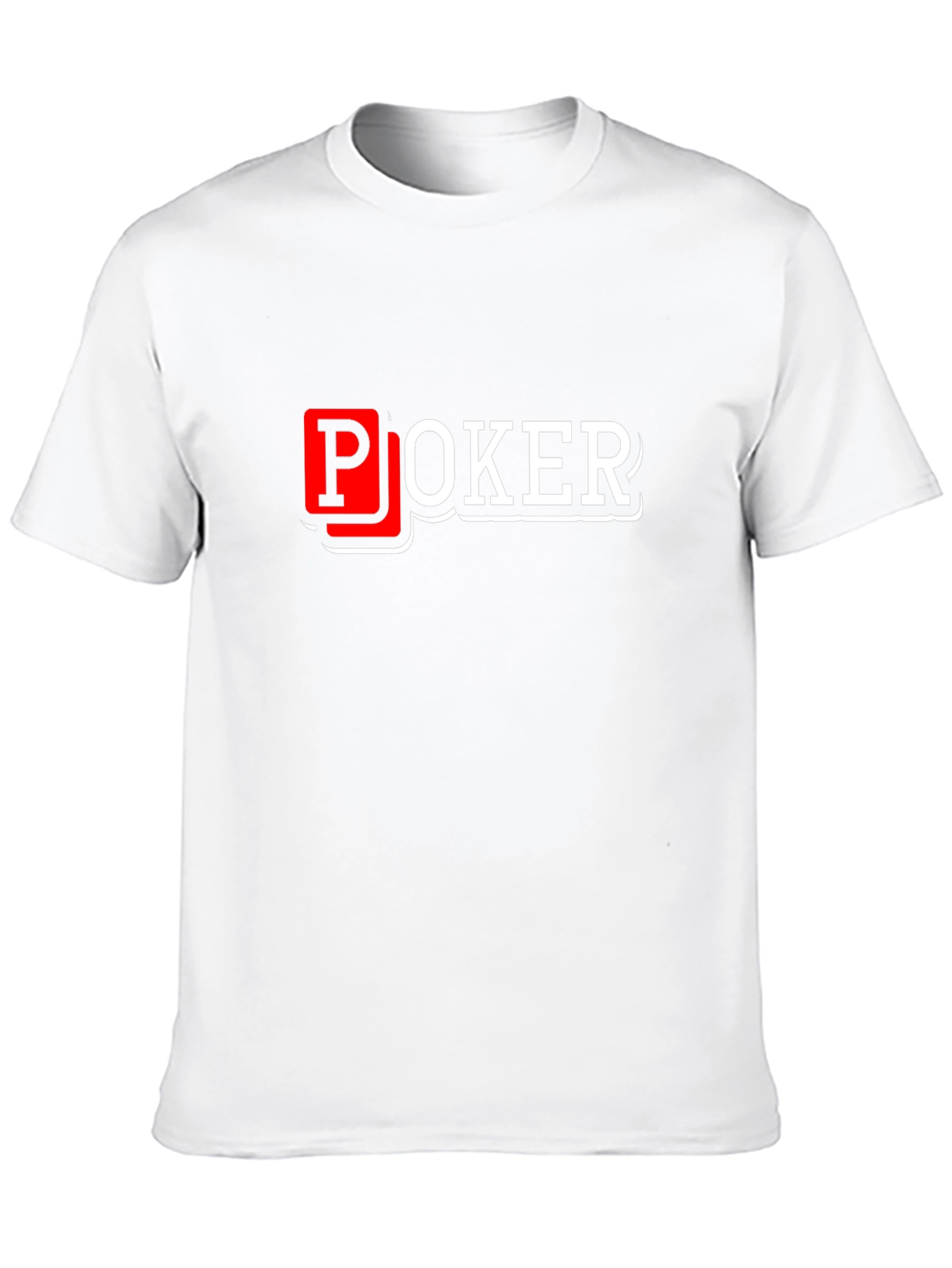Poker Graphic T-Shirt - Black Cotton Blend