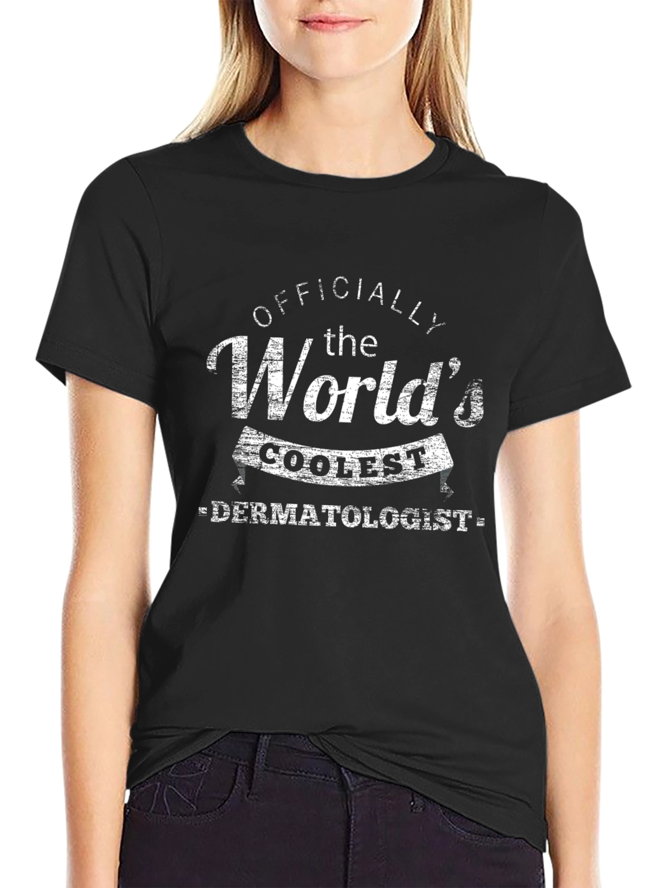 Worlds Coolest Dermatologist T-Shirt - Black