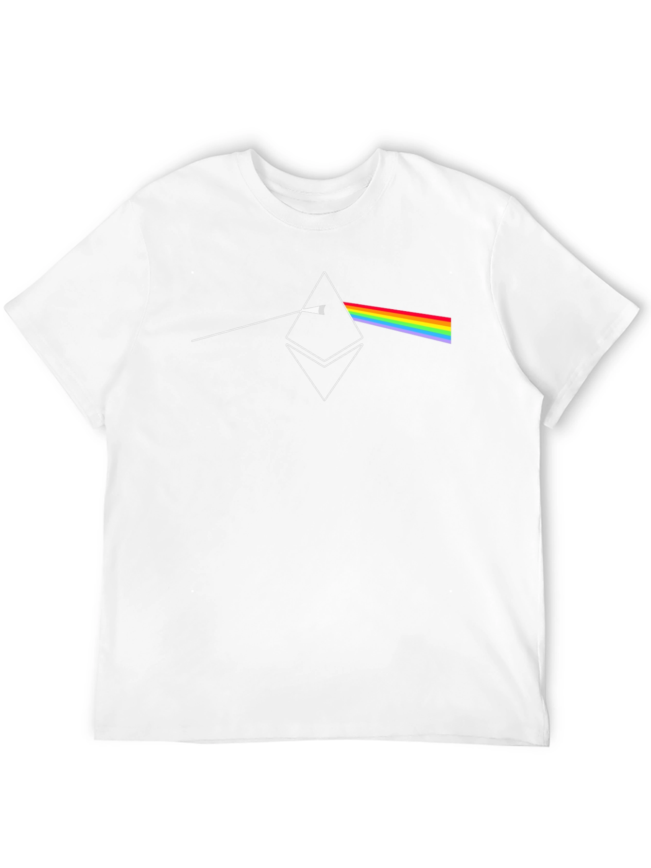 Ethereum Prism T-Shirt - Crypto Rainbow Design