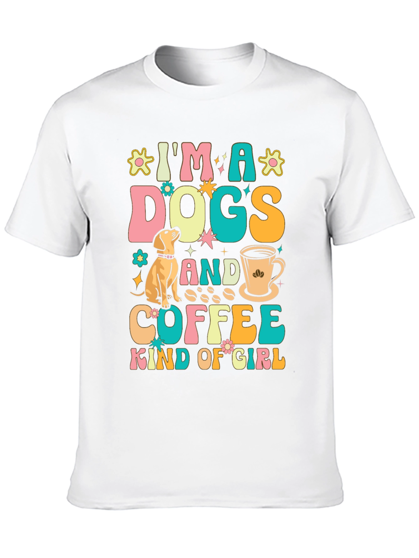 Dogs and Coffee Kind of Girl Graphic Tee