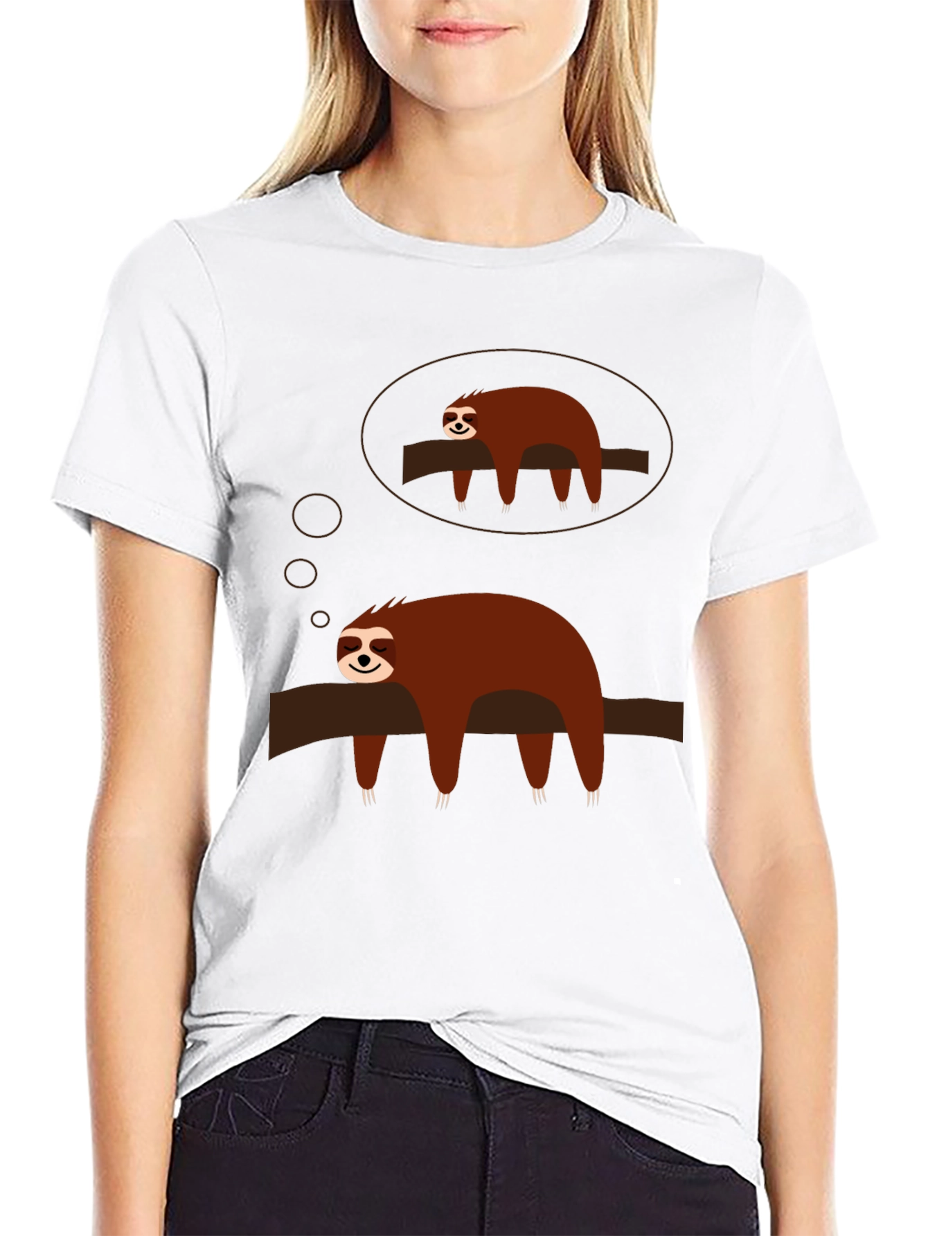Sloth Dreamer Graphic Tee - Relaxed Fit