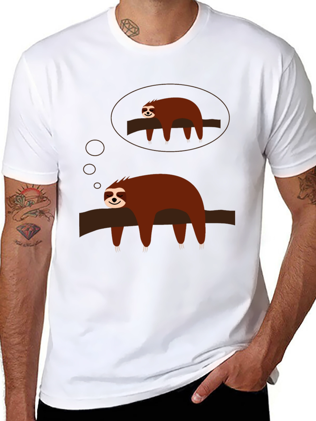 Sloth Dreamer Graphic Tee - Relaxed Fit