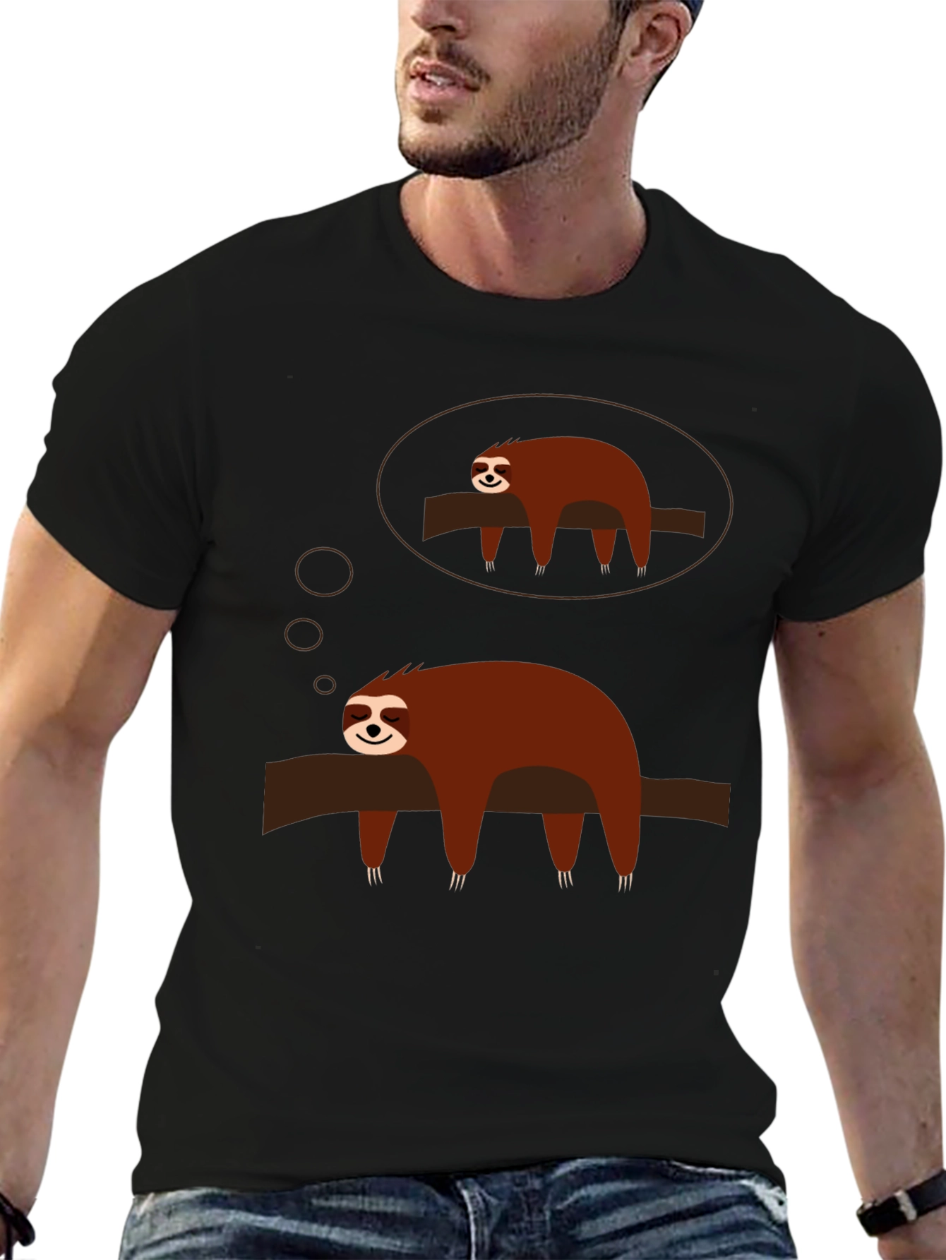 Sloth Dreamer Graphic Tee - Relaxed Fit