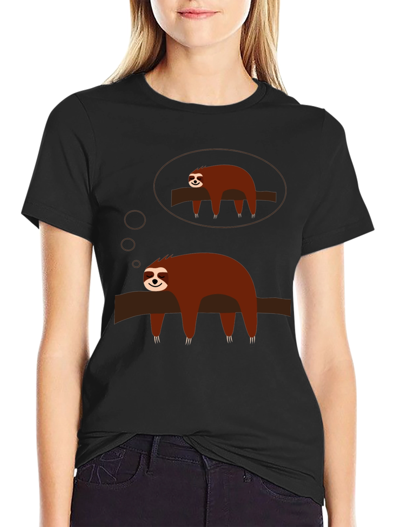 Sloth Dreamer Graphic Tee - Relaxed Fit
