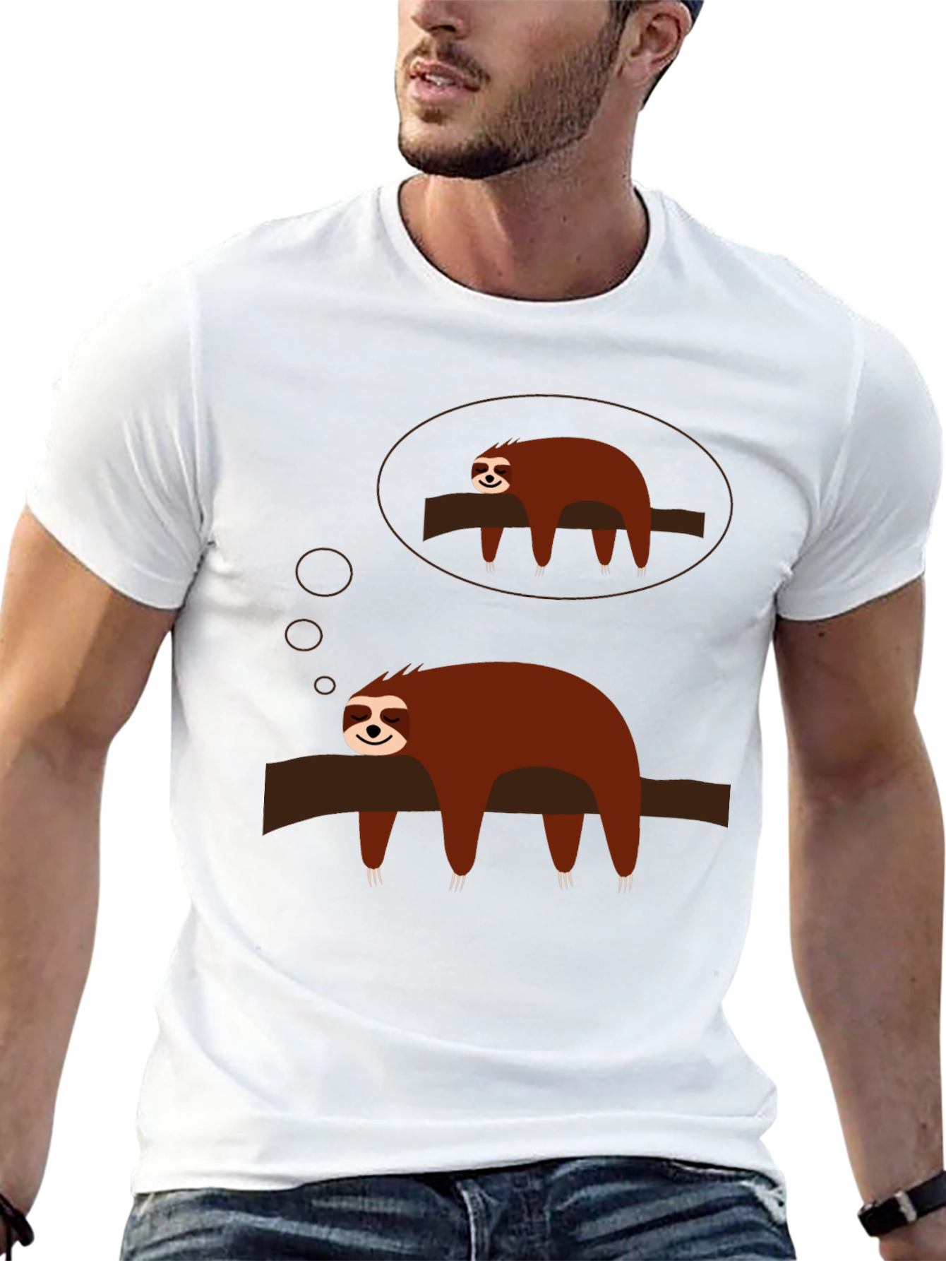 Sloth Dreamer Graphic Tee - Relaxed Fit