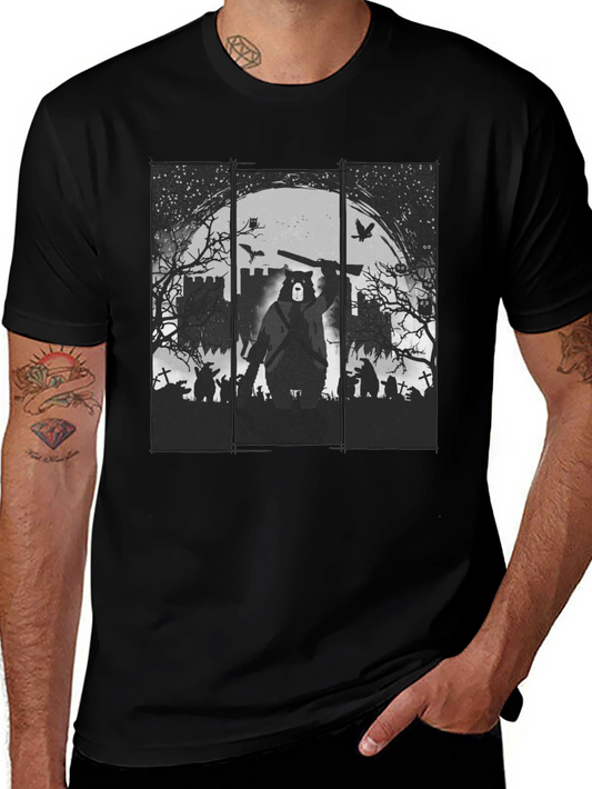 Grizzly Horror T-Shirt - Zombie Bear Design