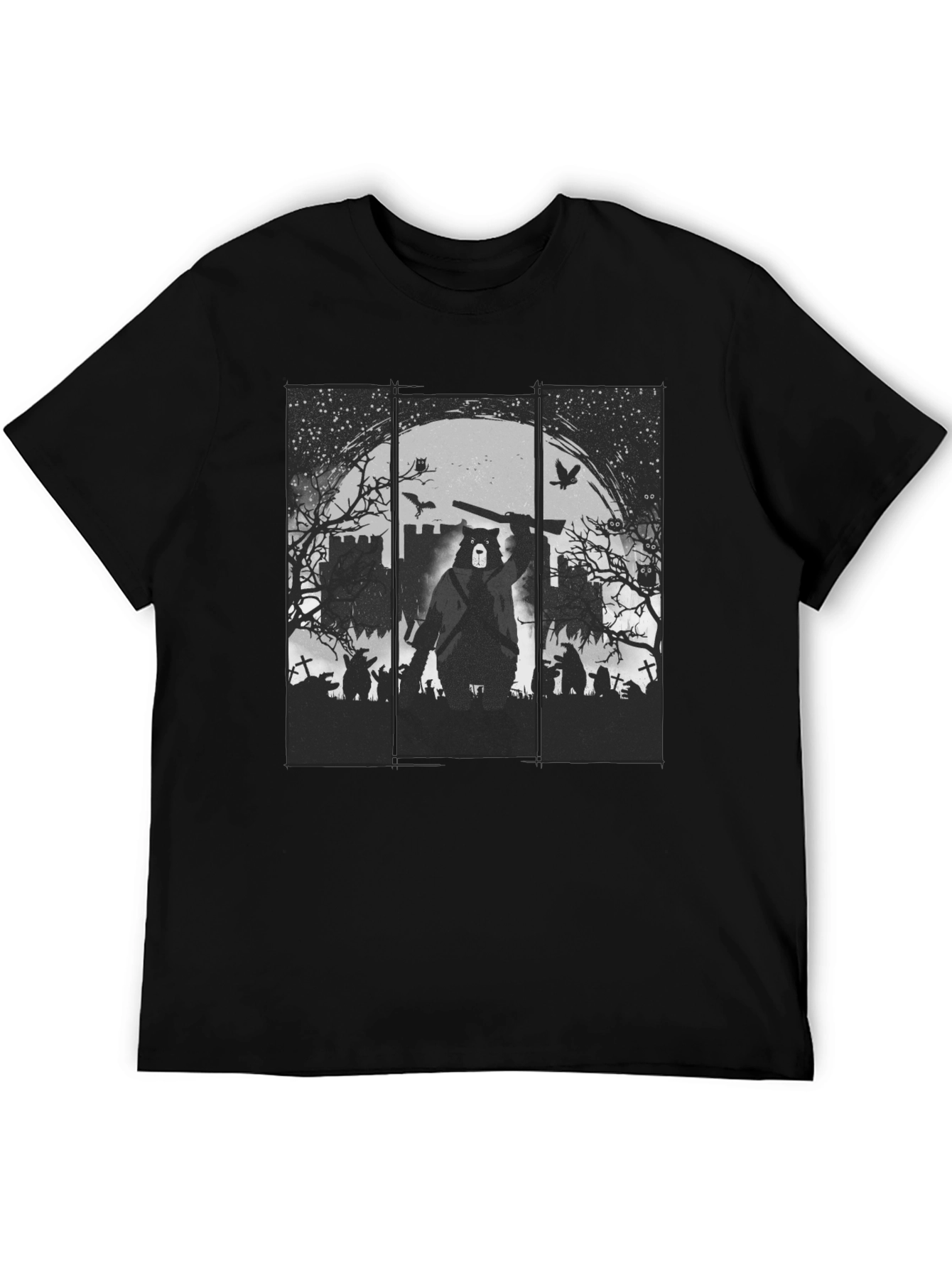 Grizzly Horror T-Shirt - Zombie Bear Design