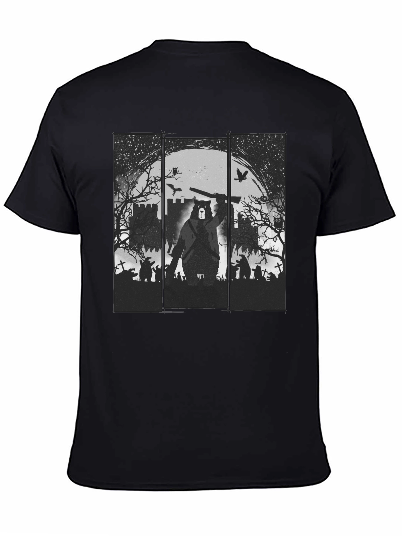 Grizzly Horror T-Shirt - Zombie Bear Design