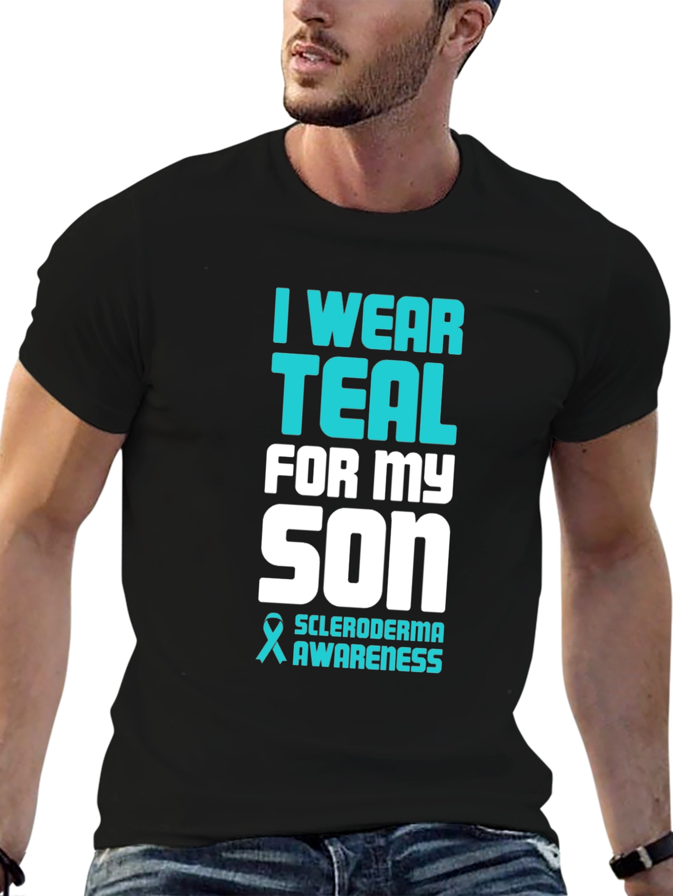 Teal Scleroderma Awareness T-Shirt For My Son