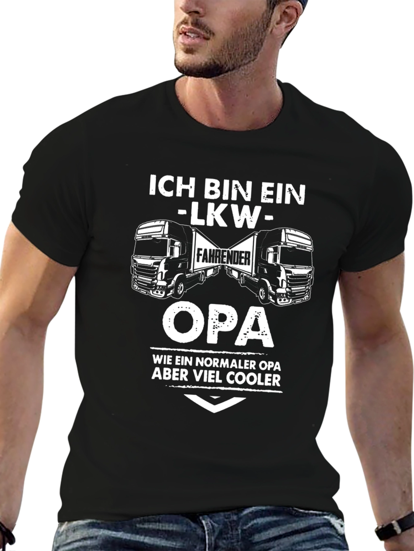 Ich Bin Ein LKW Fahrender Opa T-Shirt