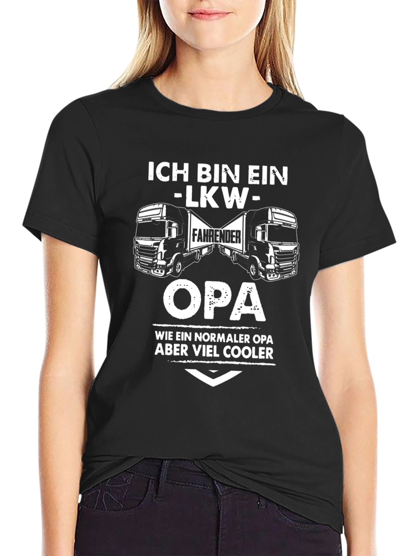 Ich Bin Ein LKW Fahrender Opa T-Shirt