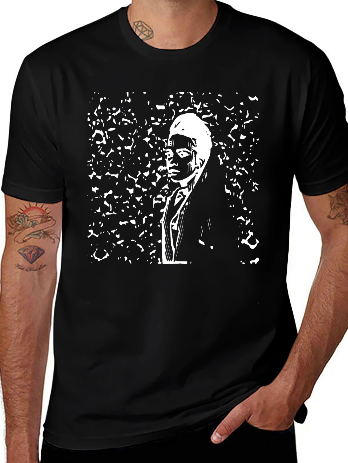 Abstract Portrait Graphic Tee