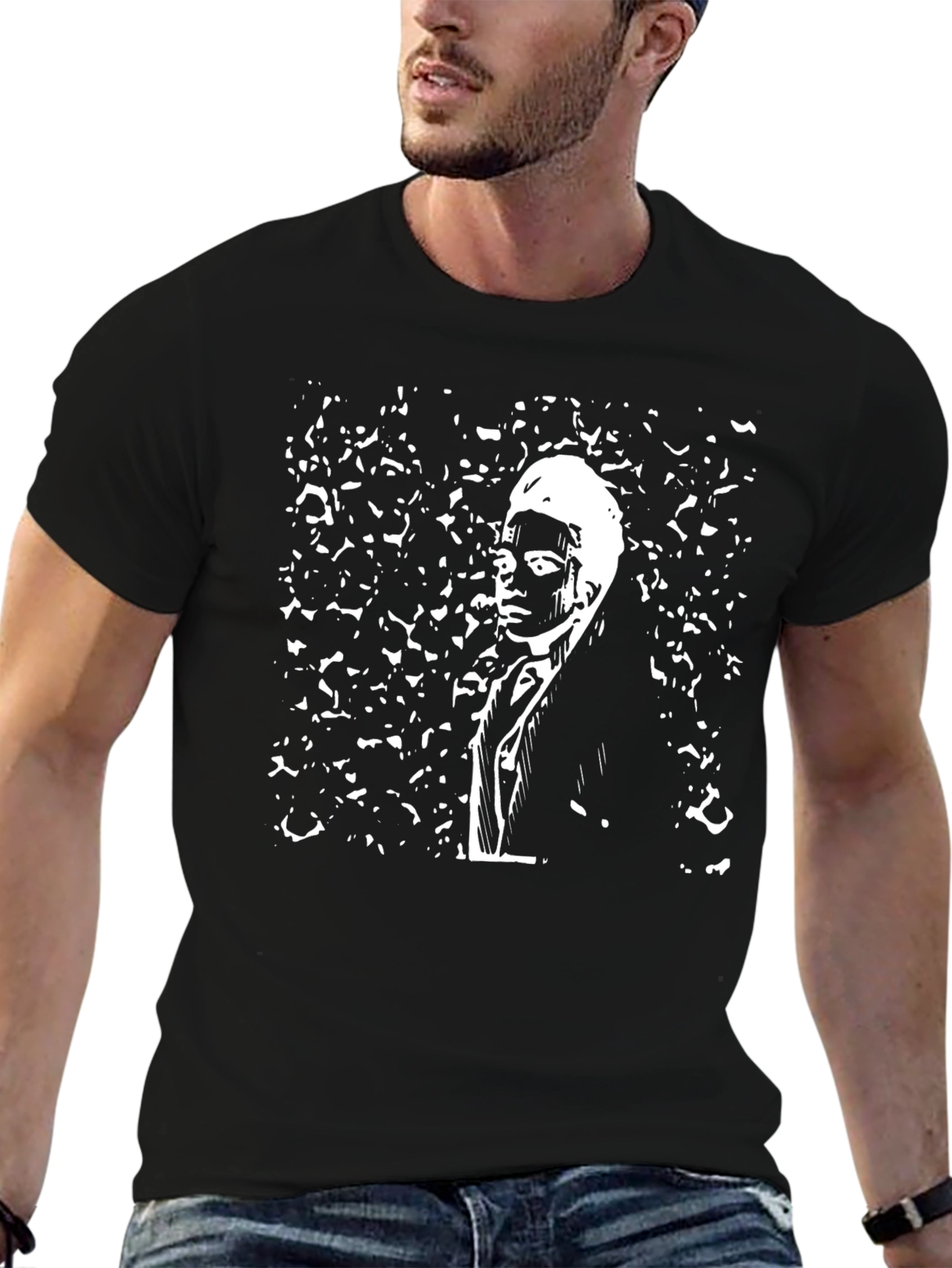 Abstract Portrait Graphic Tee