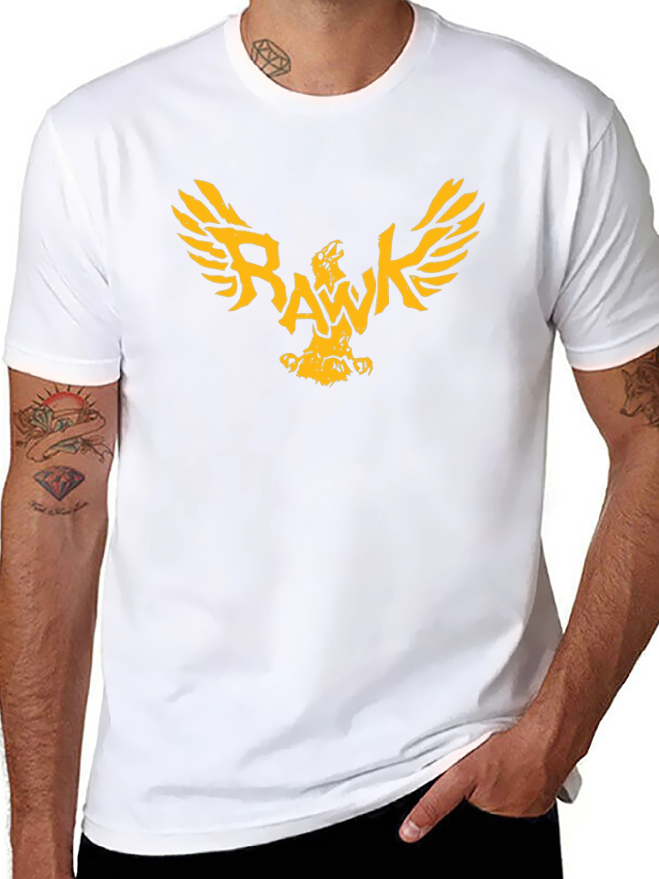 RAAWK Eagle Graphic Black T-Shirt