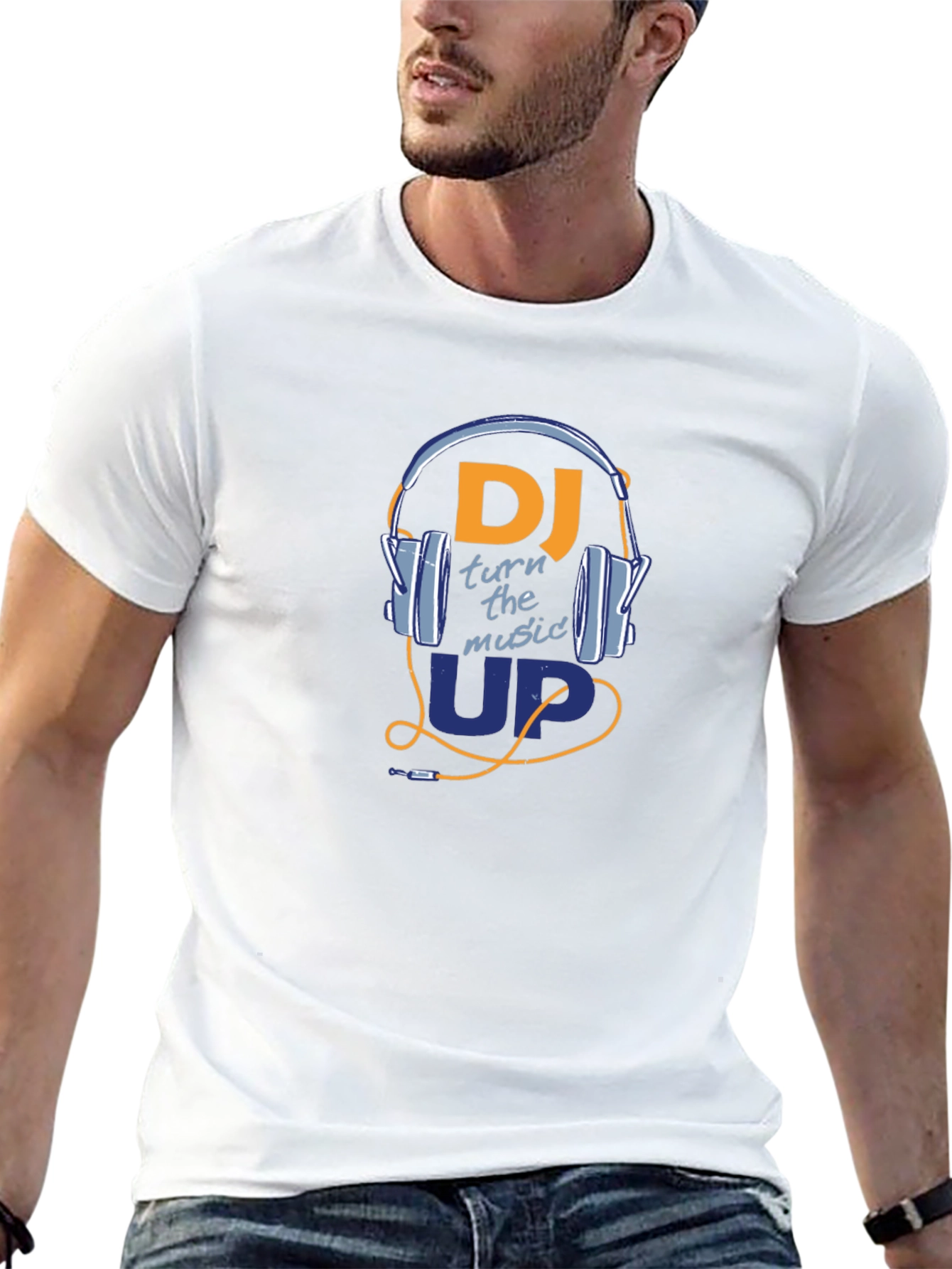 DJ Headphones Graphic Tee - Music Lovers T-Shirt