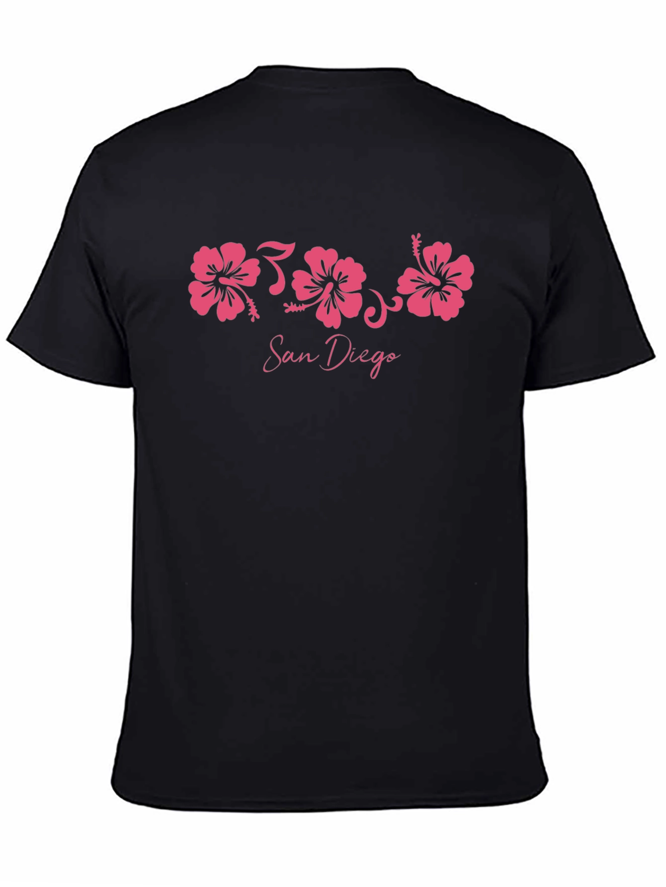 San Diego Hibiscus Black T-Shirt