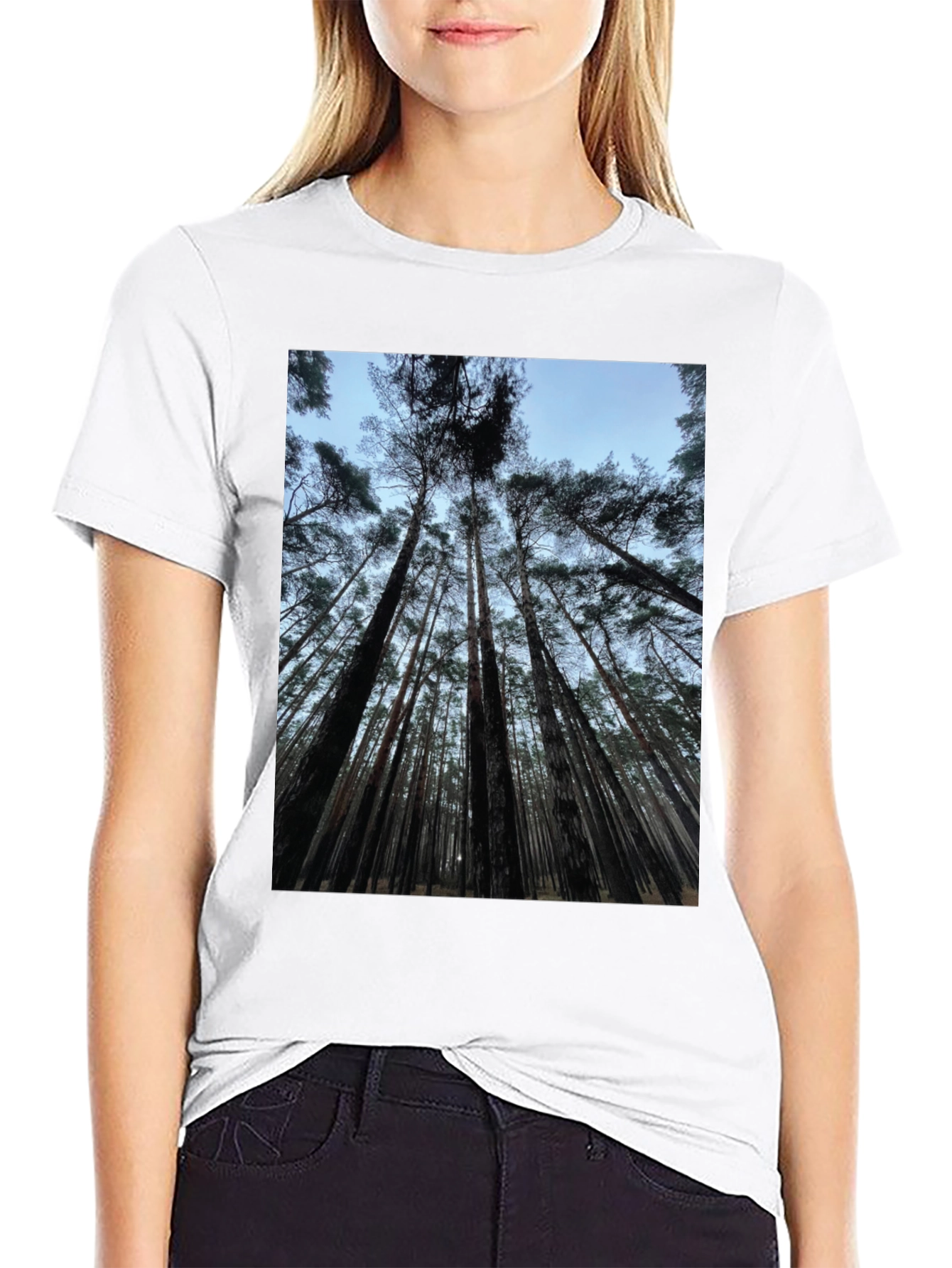 Forest Canopy Black T-Shirt