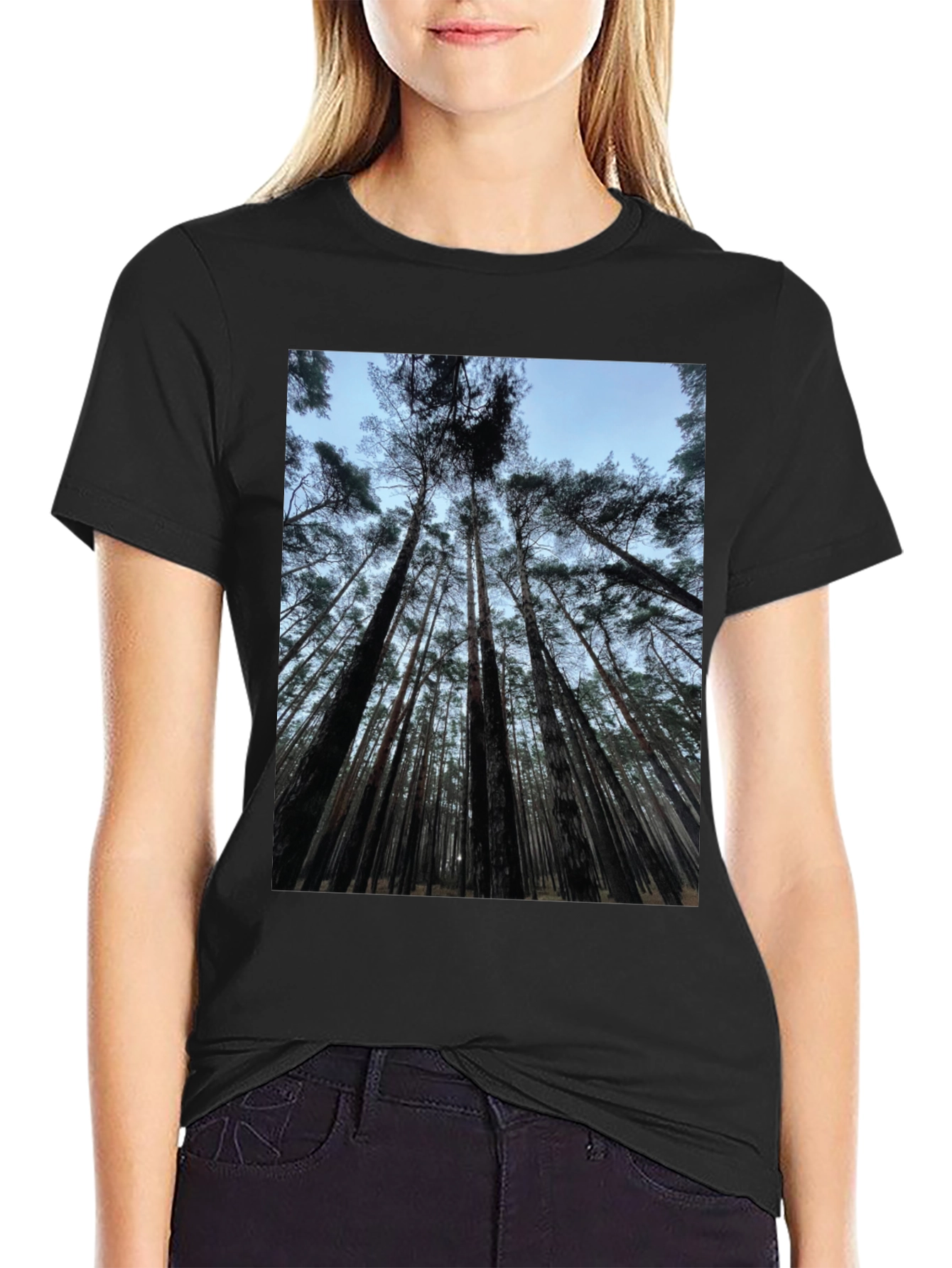 Forest Canopy Black T-Shirt