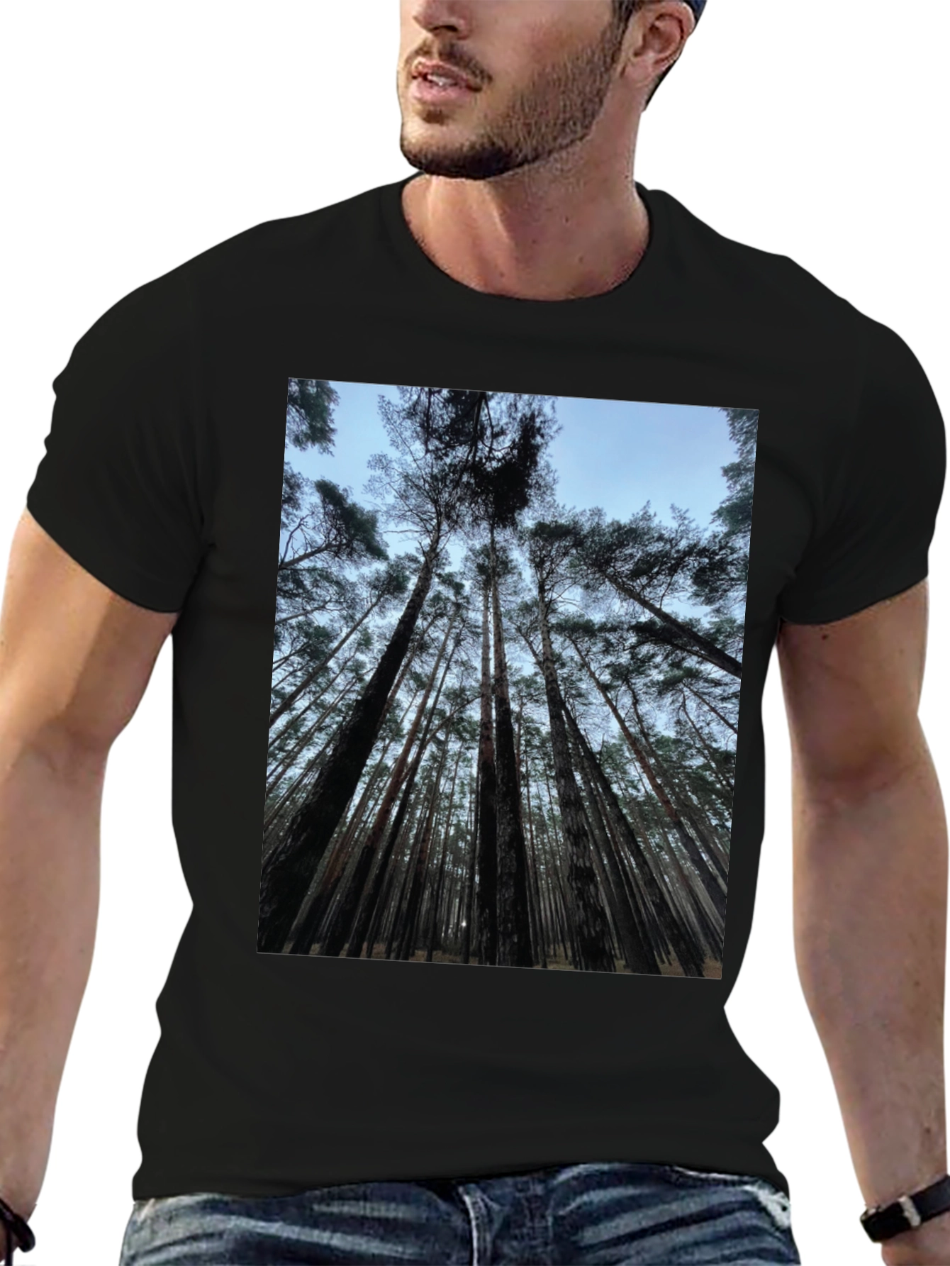 Forest Canopy Black T-Shirt