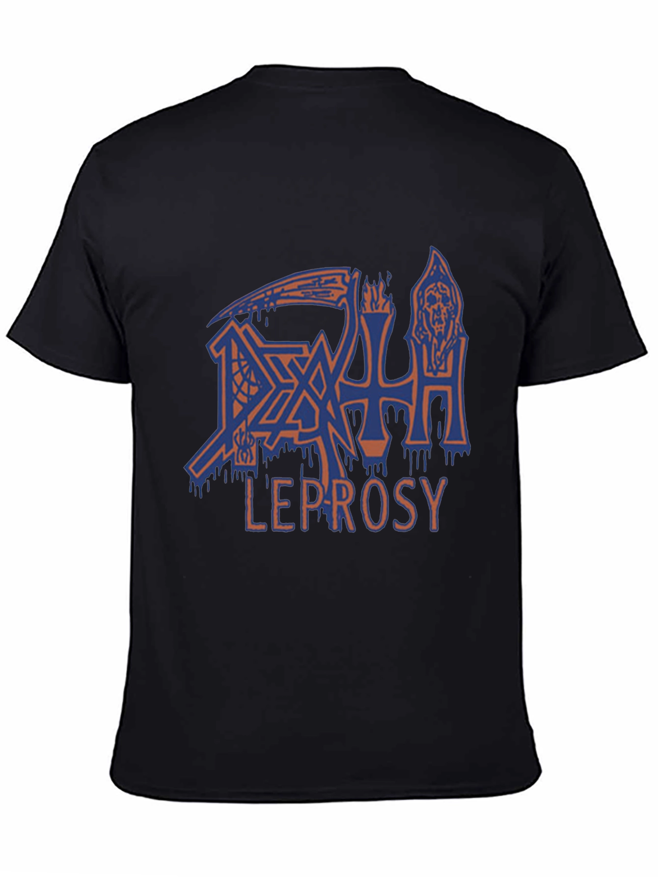 Death Leprosy Graphic T-Shirt - Black