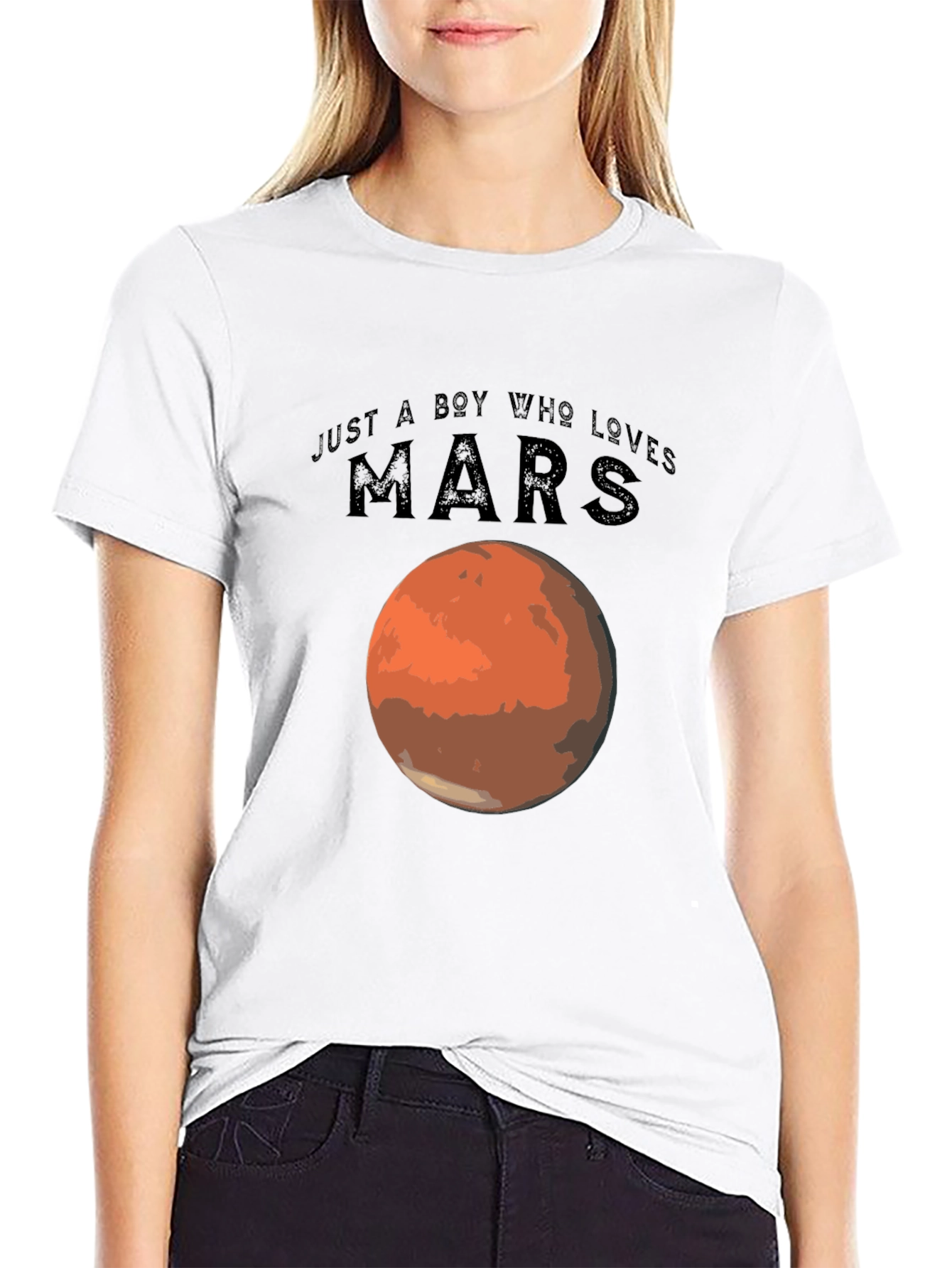 Just a Boy Who Loves Mars T-Shirt