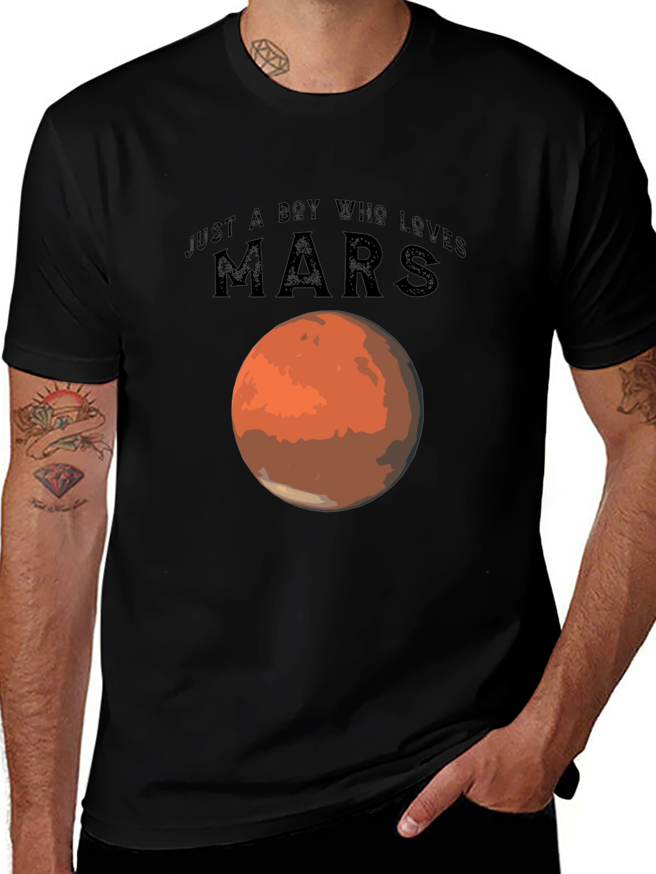Just a Boy Who Loves Mars T-Shirt