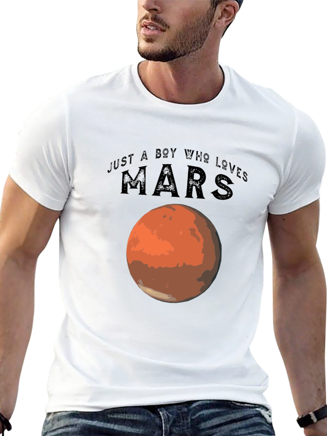 Just a Boy Who Loves Mars T-Shirt