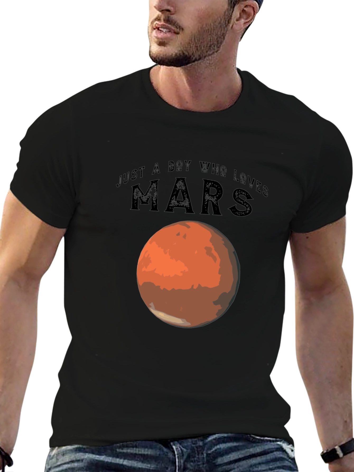 Just a Boy Who Loves Mars T-Shirt