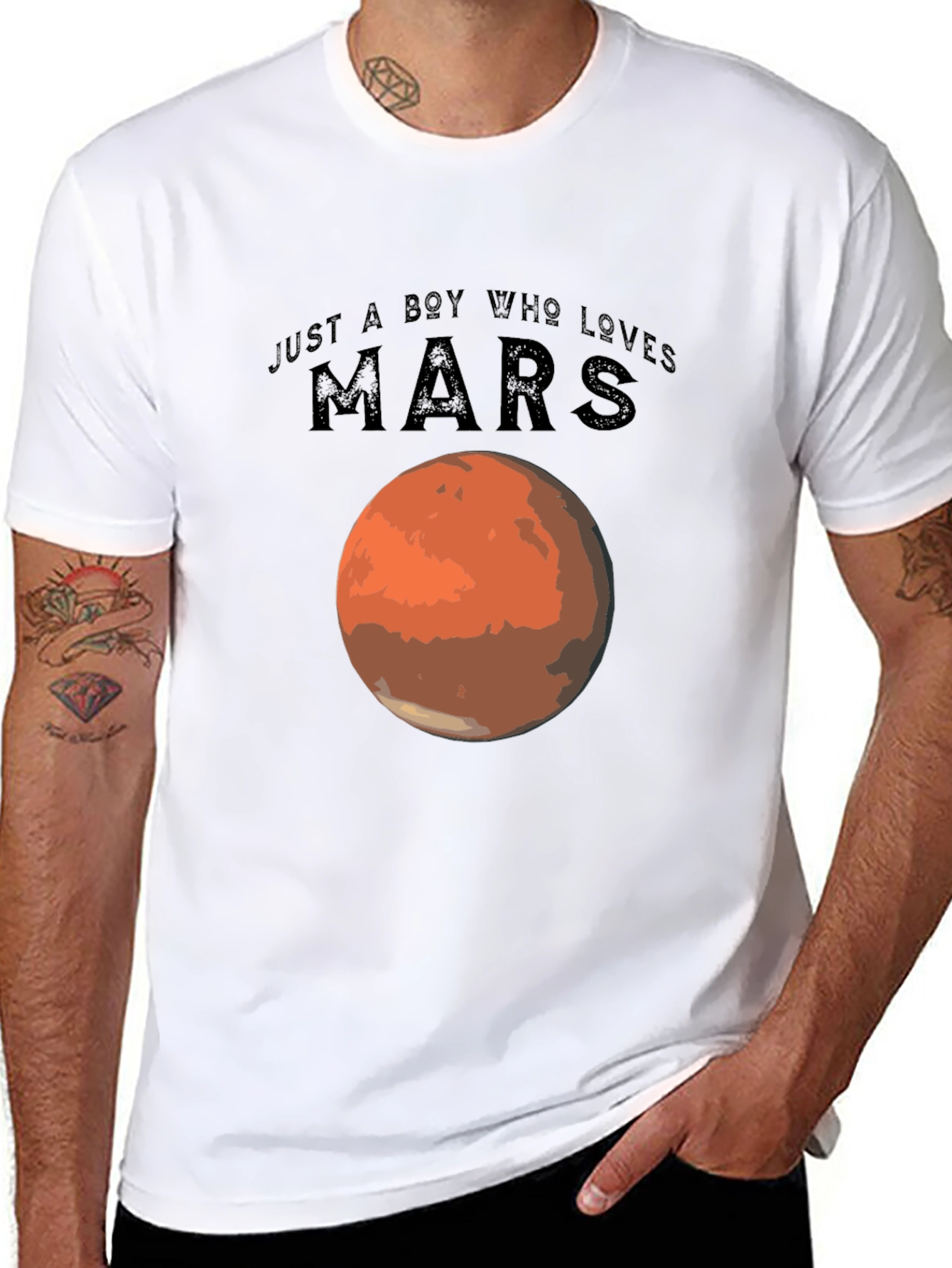 Just a Boy Who Loves Mars T-Shirt