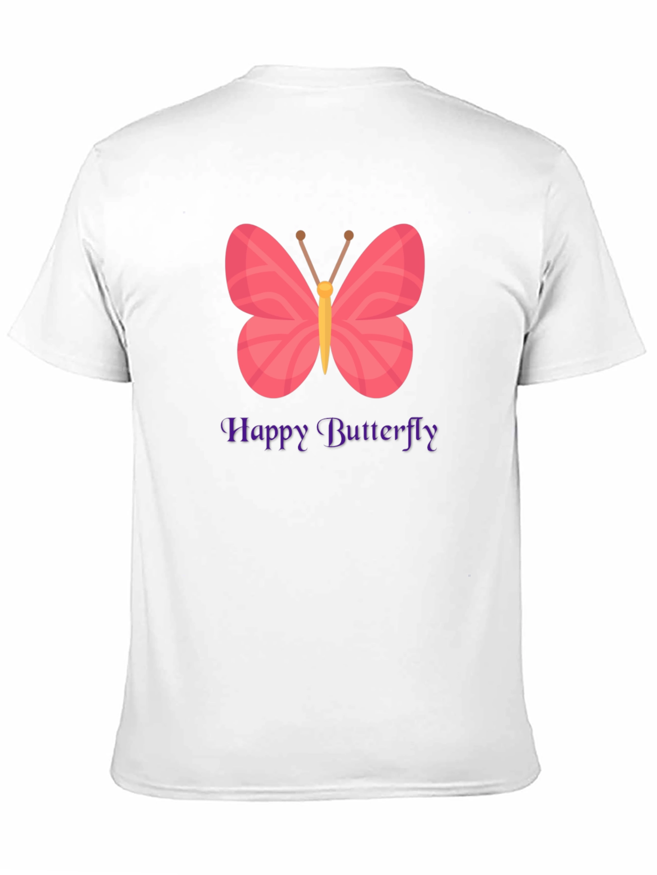 Happy Butterfly Graphic T-Shirt