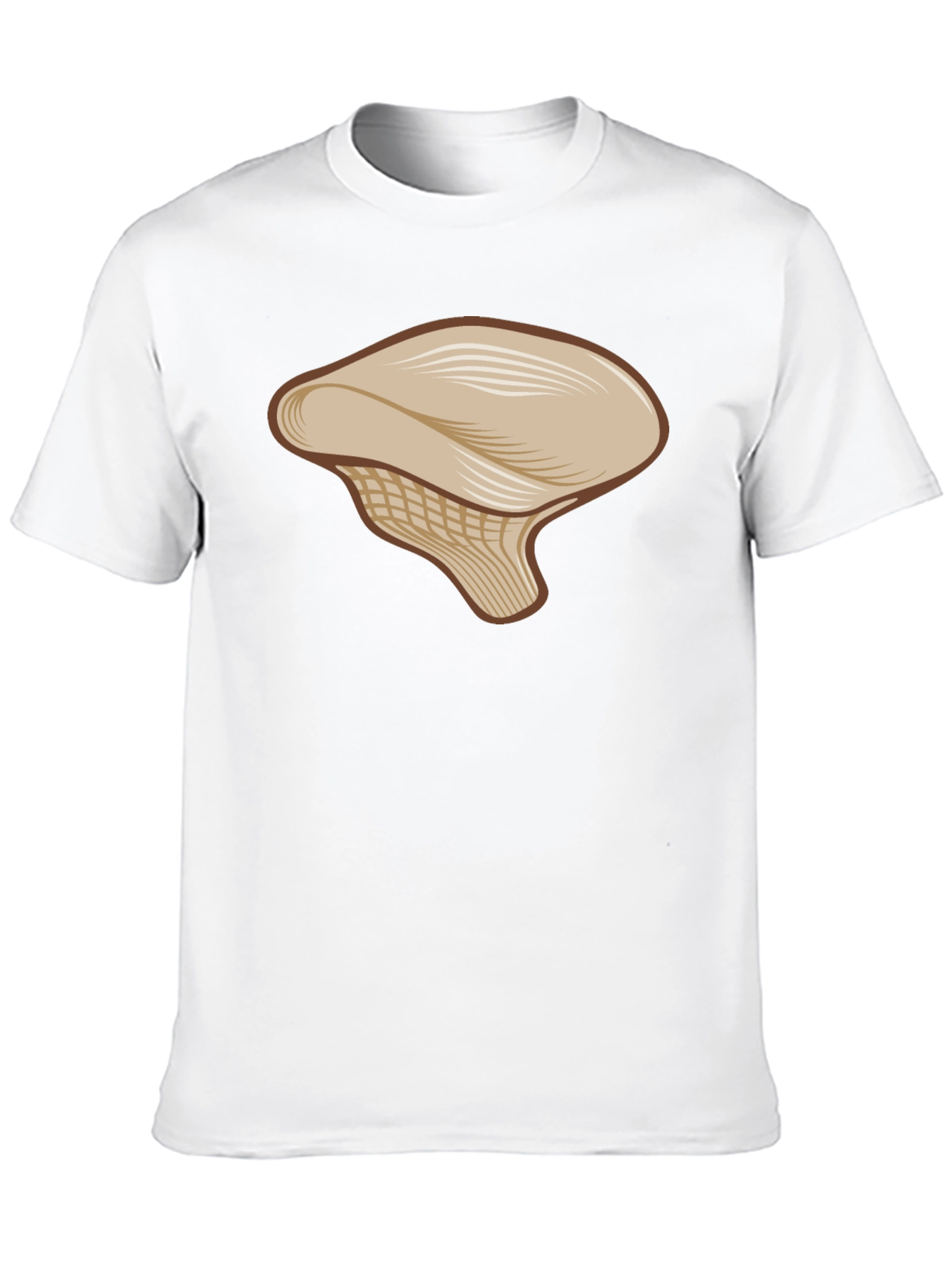 Mushroom Graphic Tee - Casual Black T-Shirt