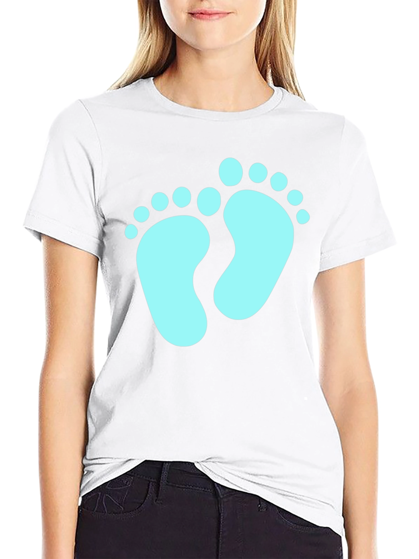 Baby Feet Graphic Tee - New Parent T-Shirt