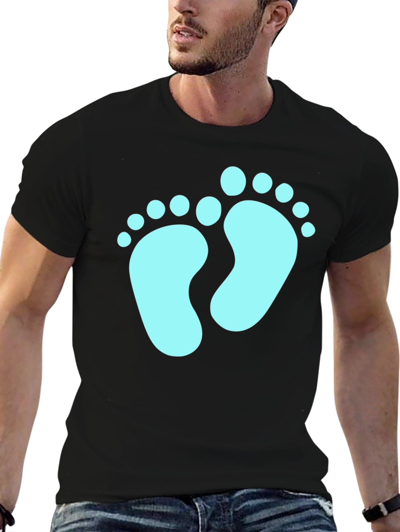 Baby Feet Graphic Tee - New Parent T-Shirt