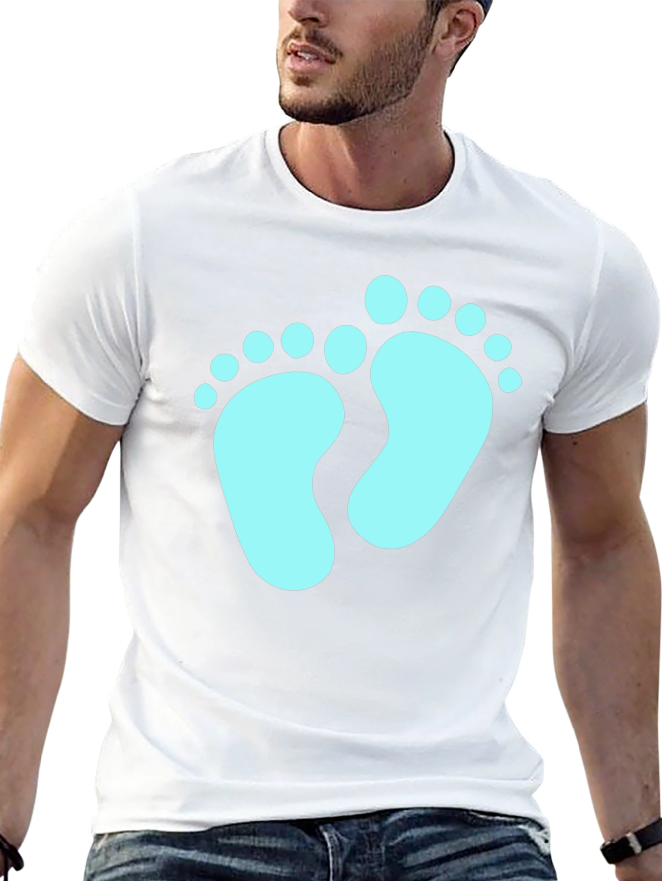 Baby Feet Graphic Tee - New Parent T-Shirt
