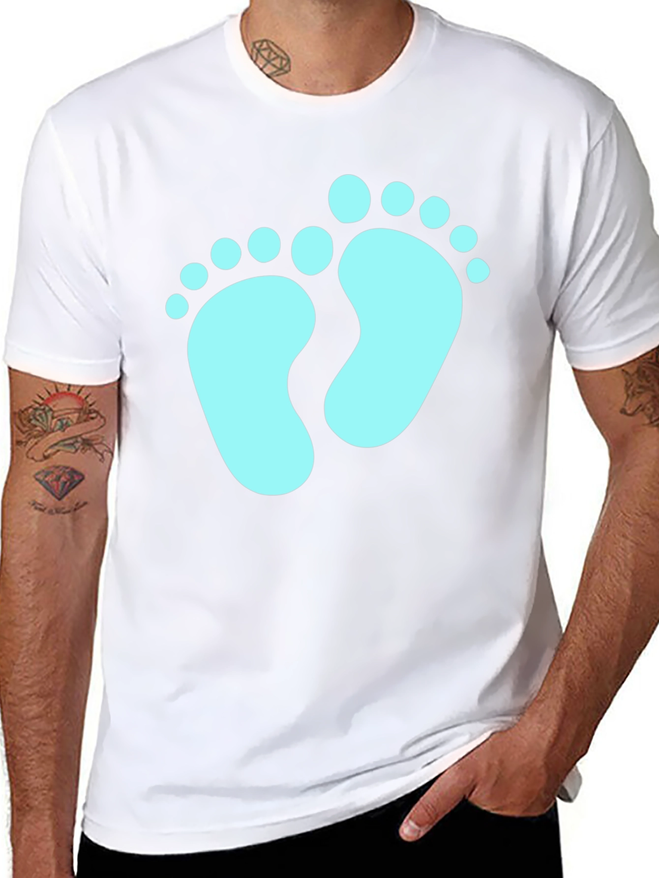 Baby Feet Graphic Tee - New Parent T-Shirt