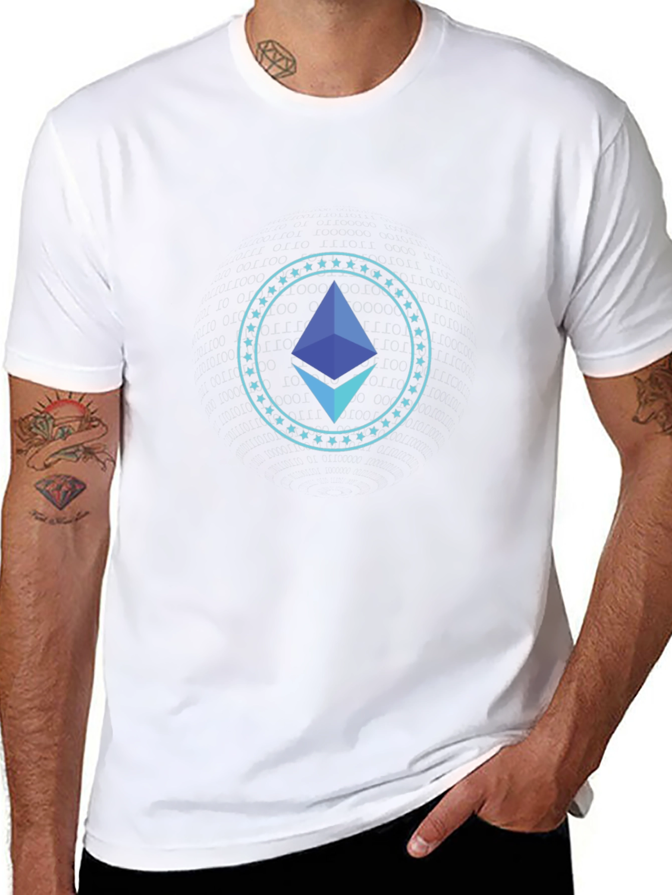 Ethereum Crypto Black T-Shirt - Stylish & Modern