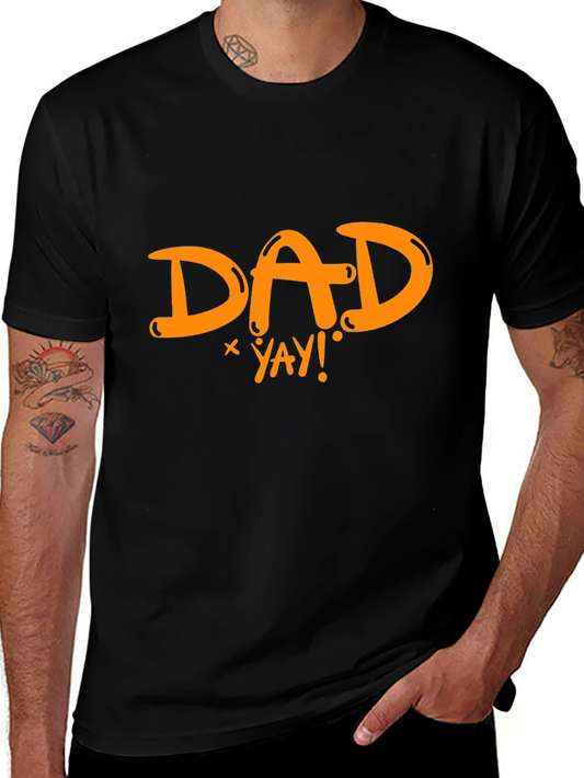 Dad Yay! Graphic Black T-Shirt