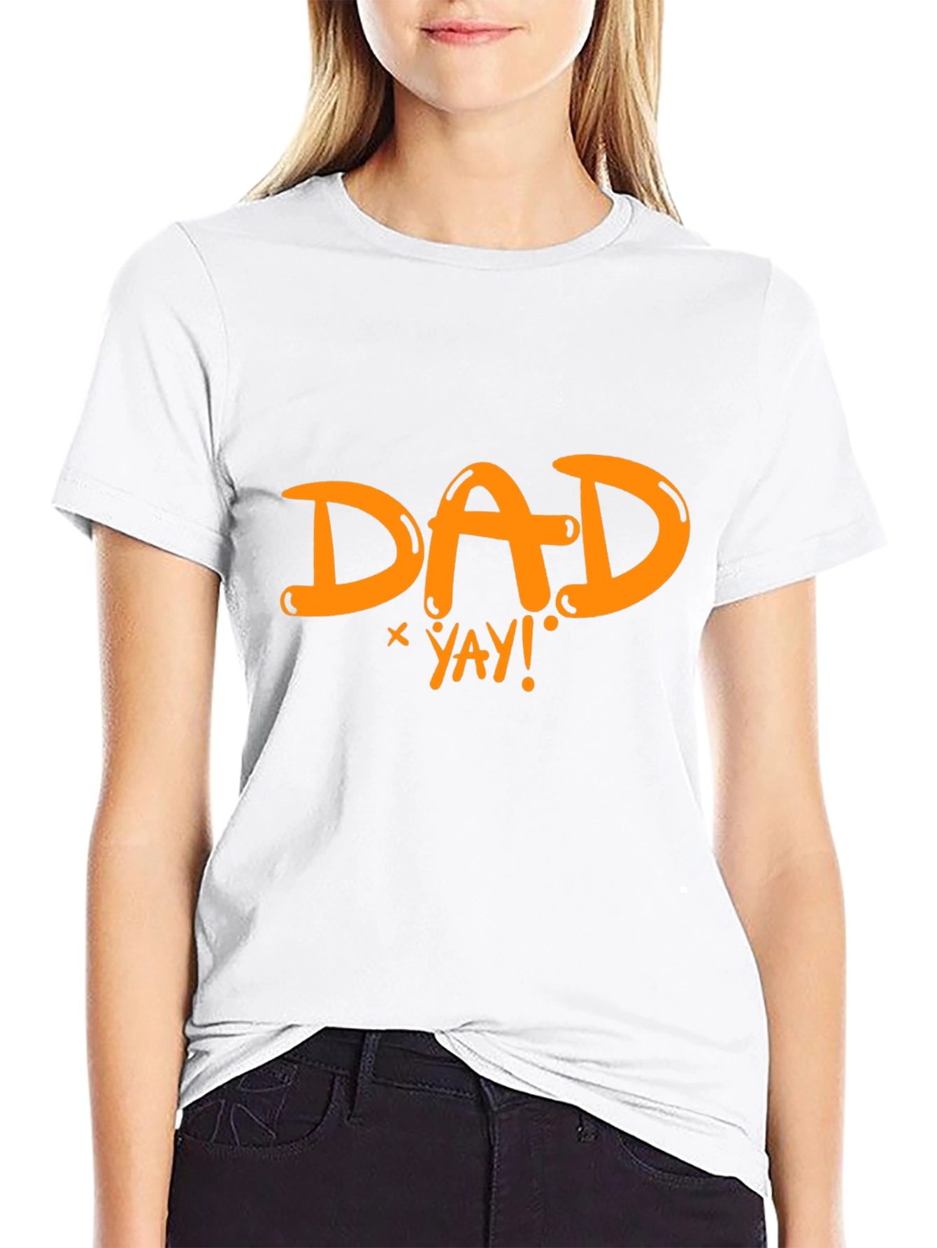 Dad Yay! Graphic Black T-Shirt